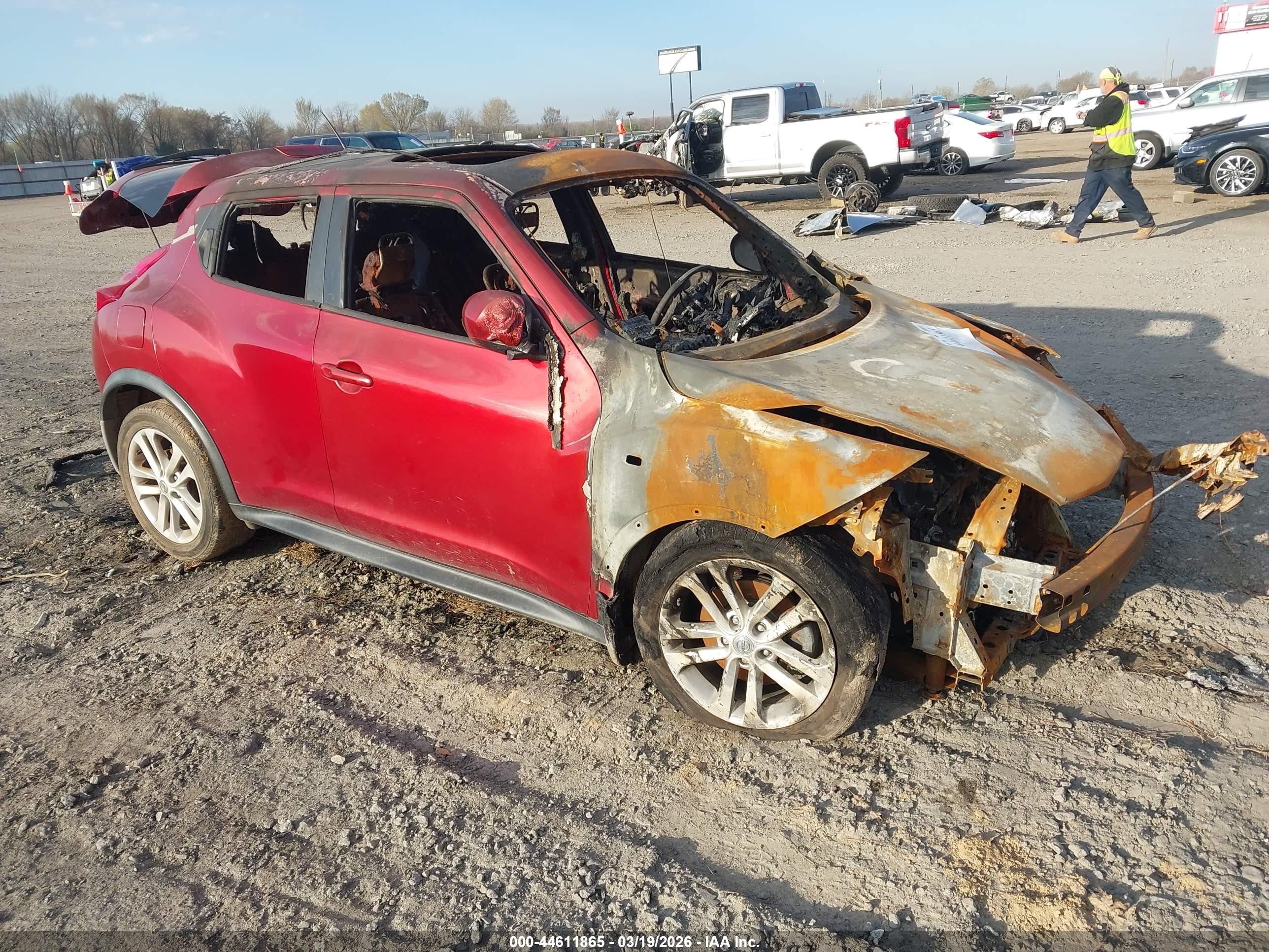 2012 Nissan Juke Sl Бордовый vin: JN8AF5MV4CT125015