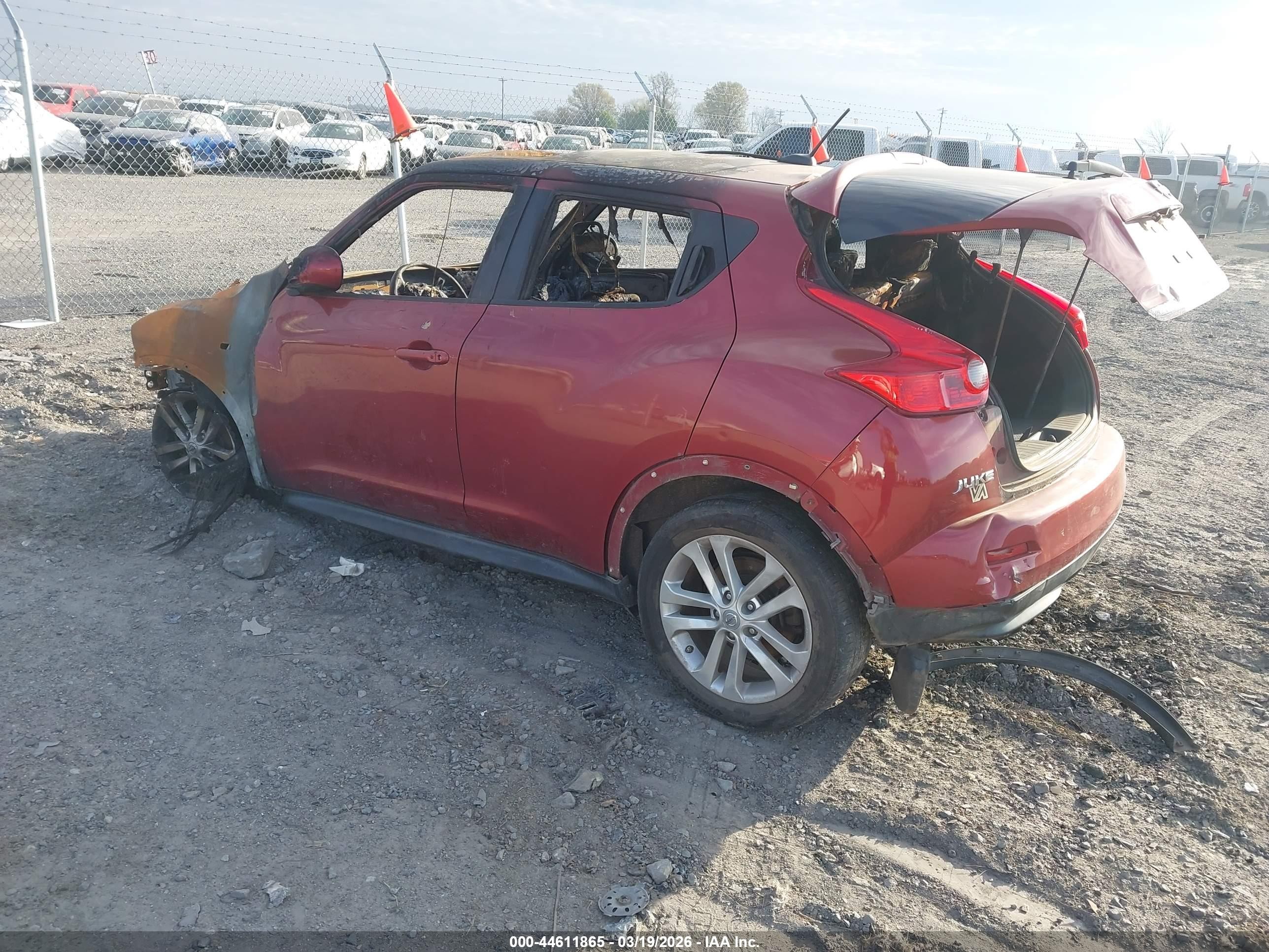 2012 Nissan Juke Sl Burgundy vin: JN8AF5MV4CT125015