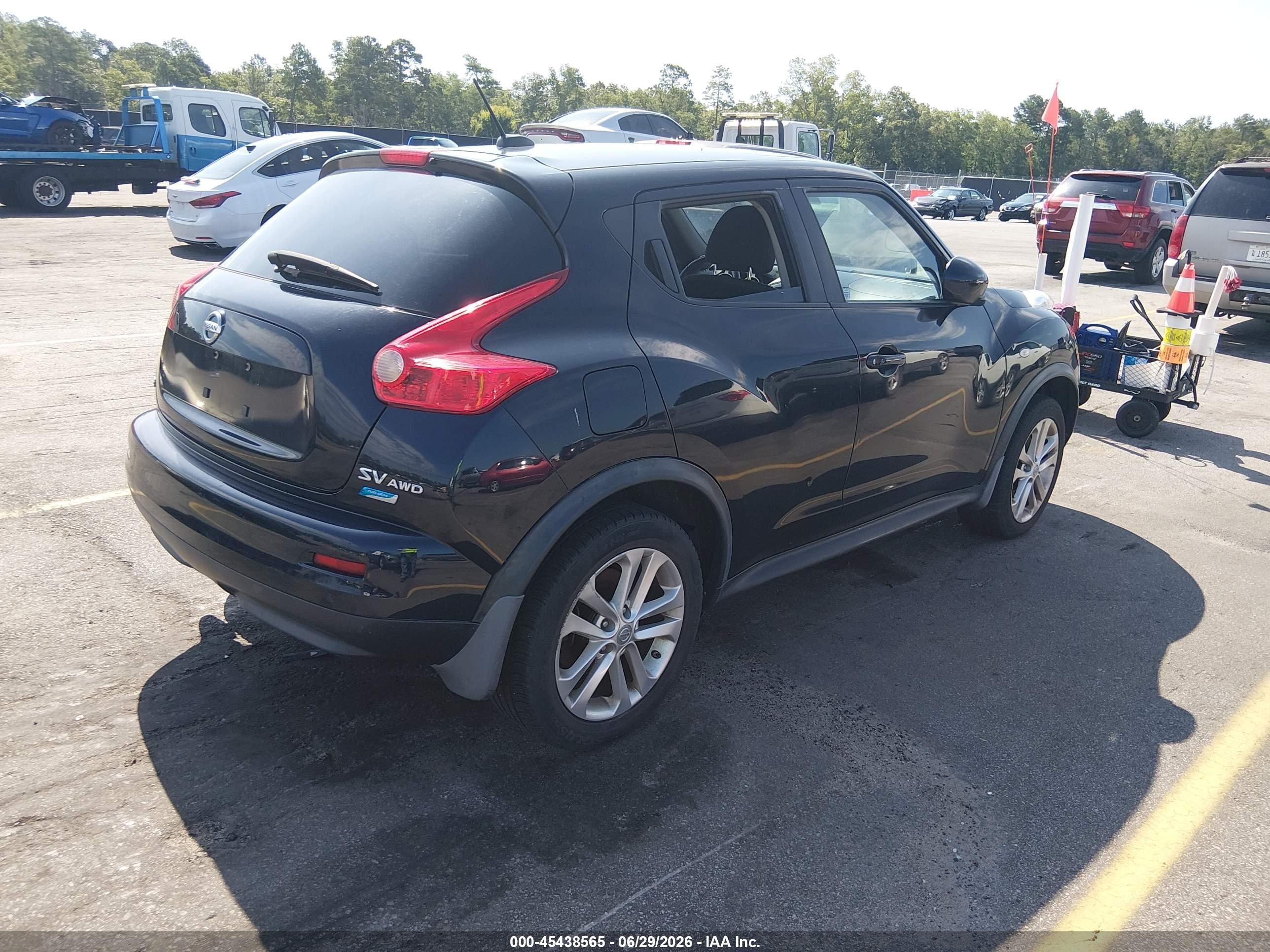 2012 Nissan Juke Sv Black vin: JN8AF5MV4CT125483
