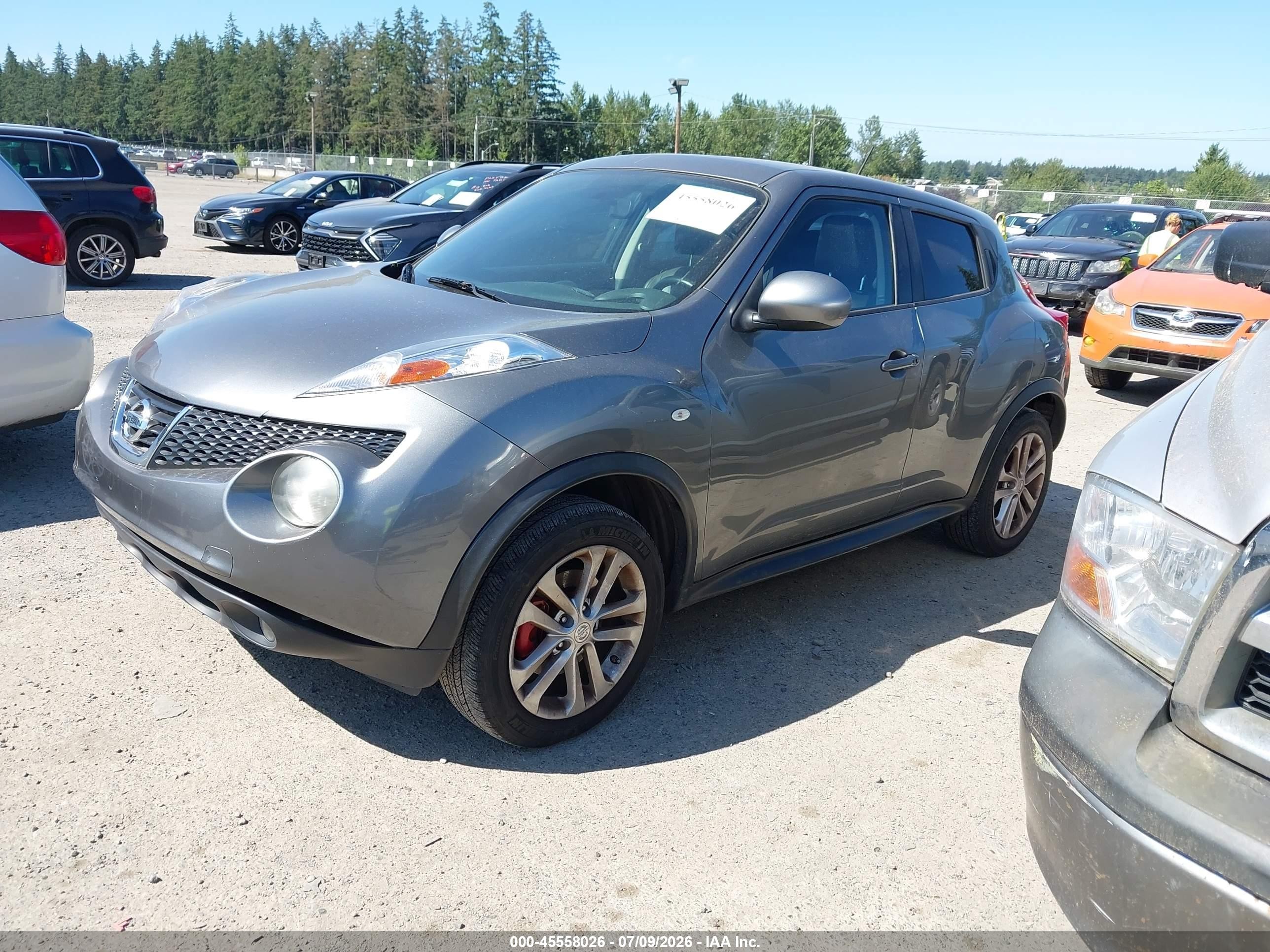 2012 Nissan Juke Sl Gray vin: JN8AF5MV4CT126858