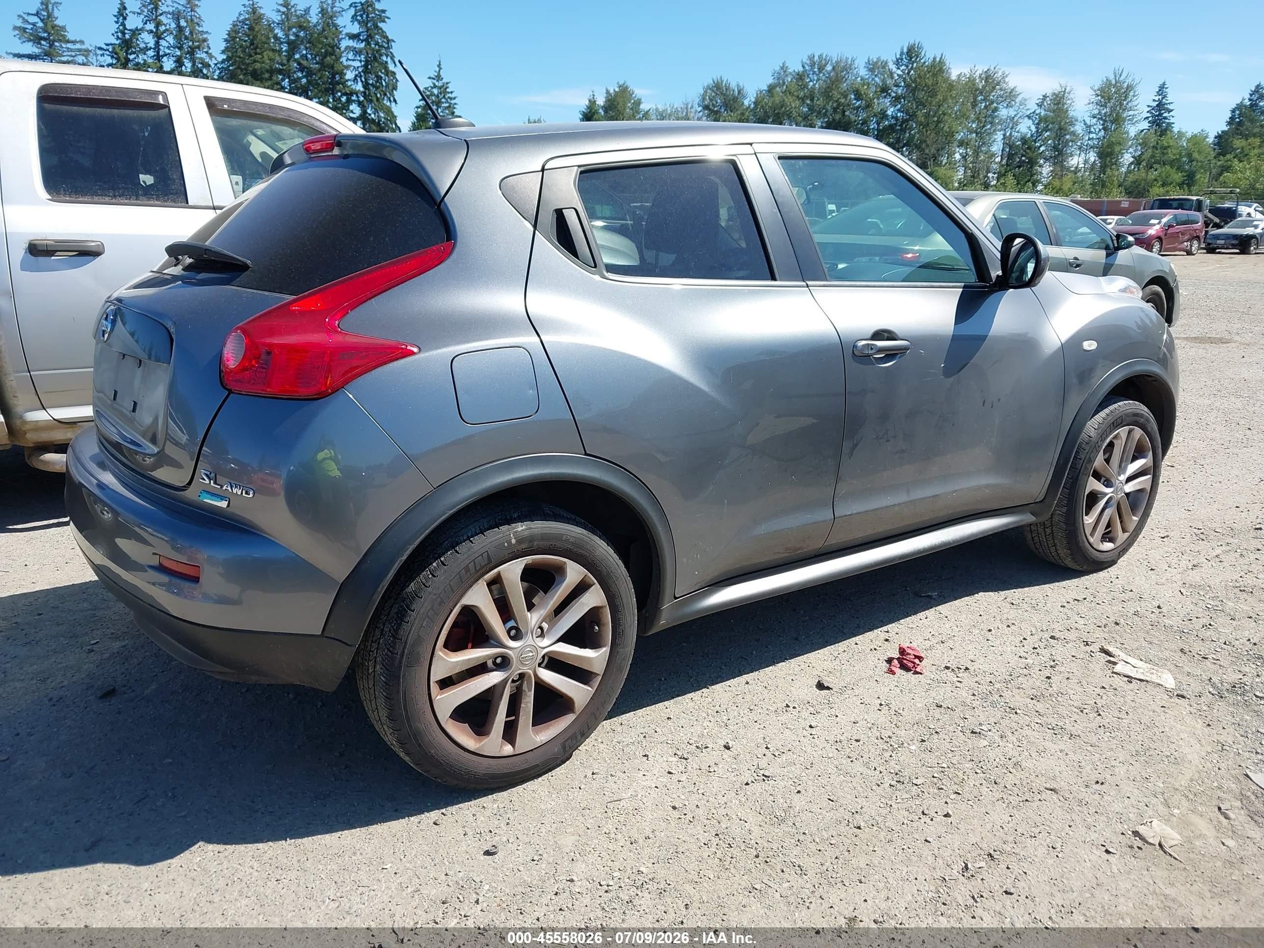 2012 Nissan Juke Sl Gray vin: JN8AF5MV4CT126858