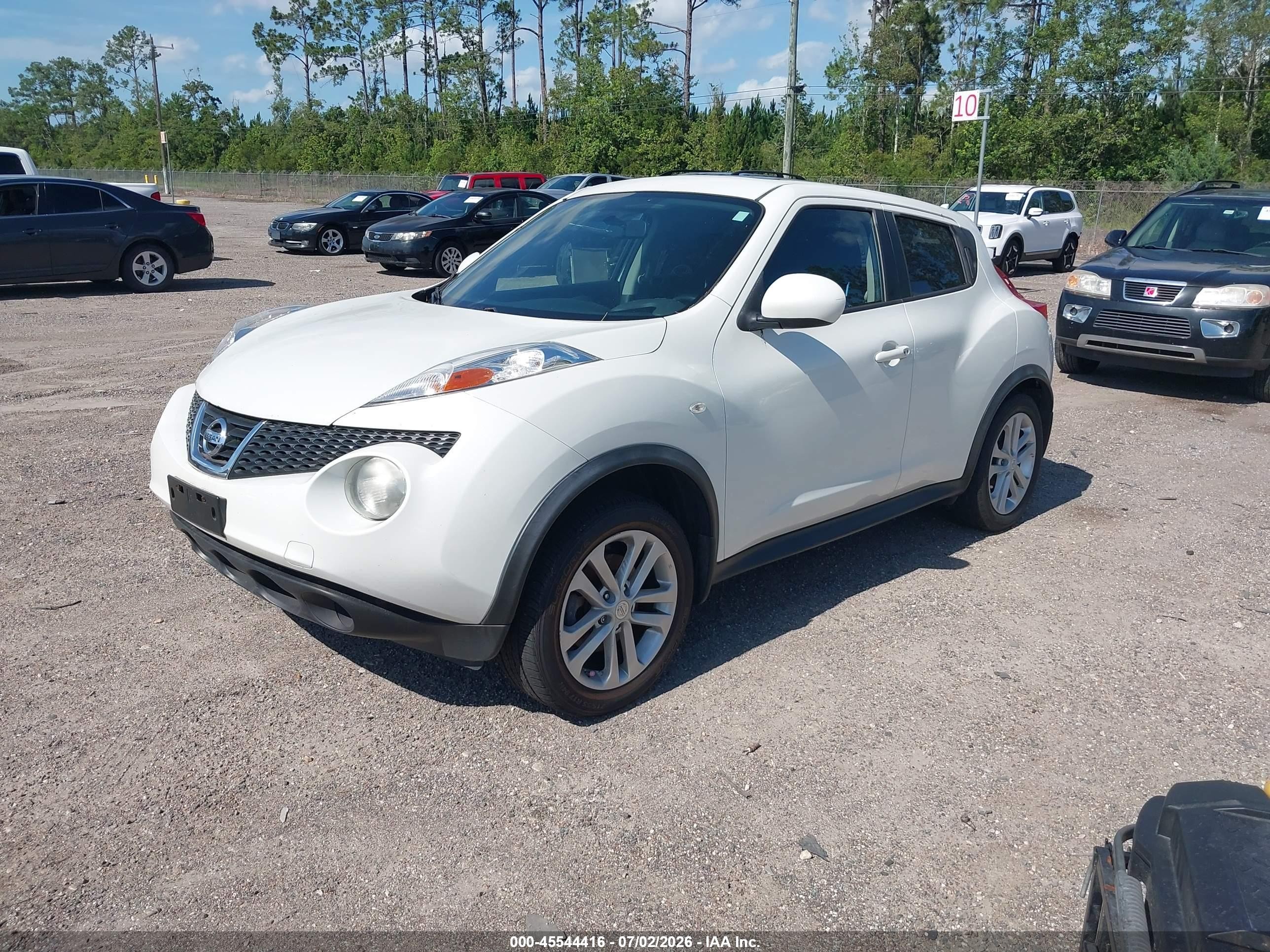 2013 Nissan Juke Sv White vin: JN8AF5MV4DT215119