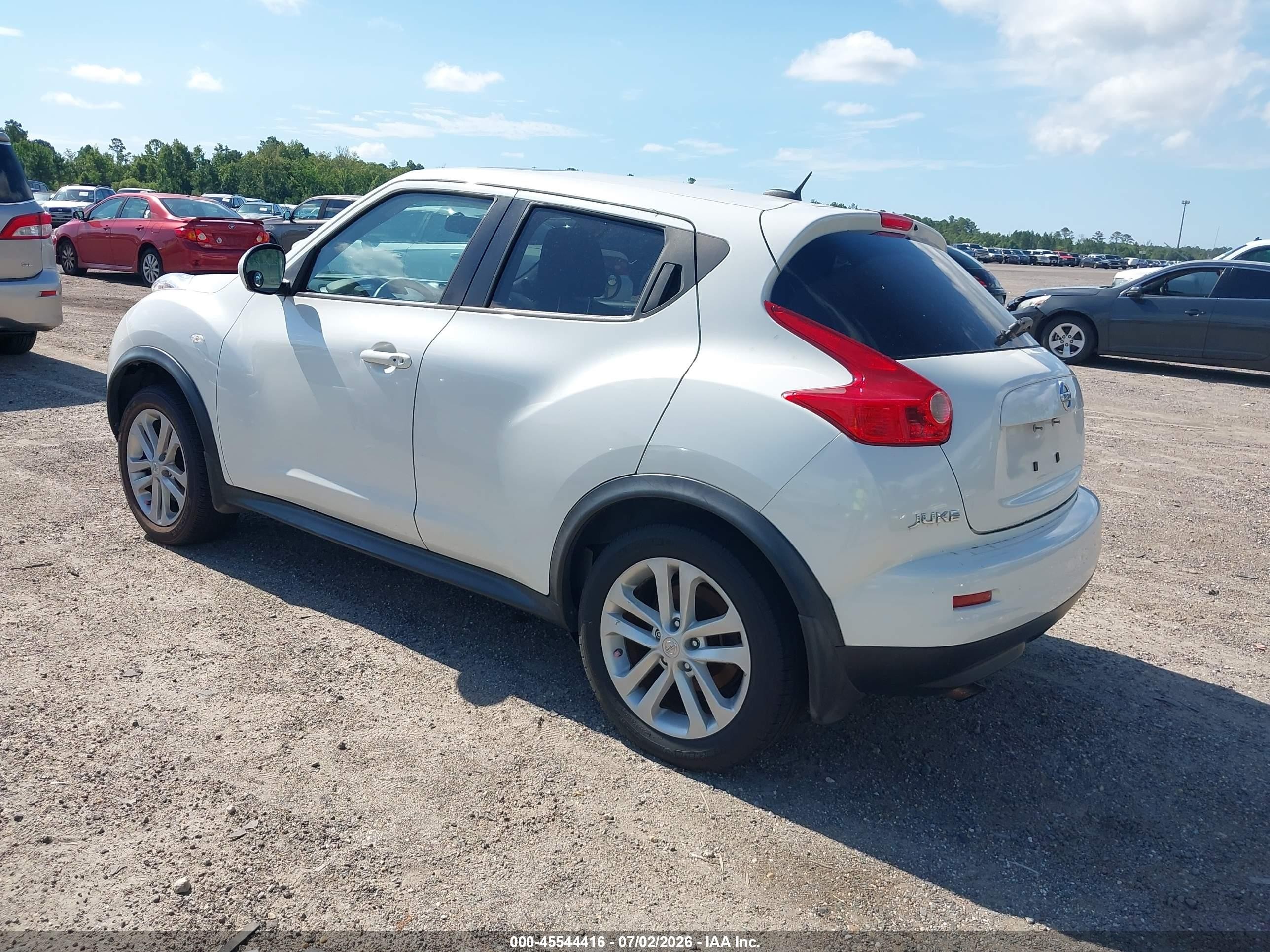 2013 Nissan Juke Sv White vin: JN8AF5MV4DT215119