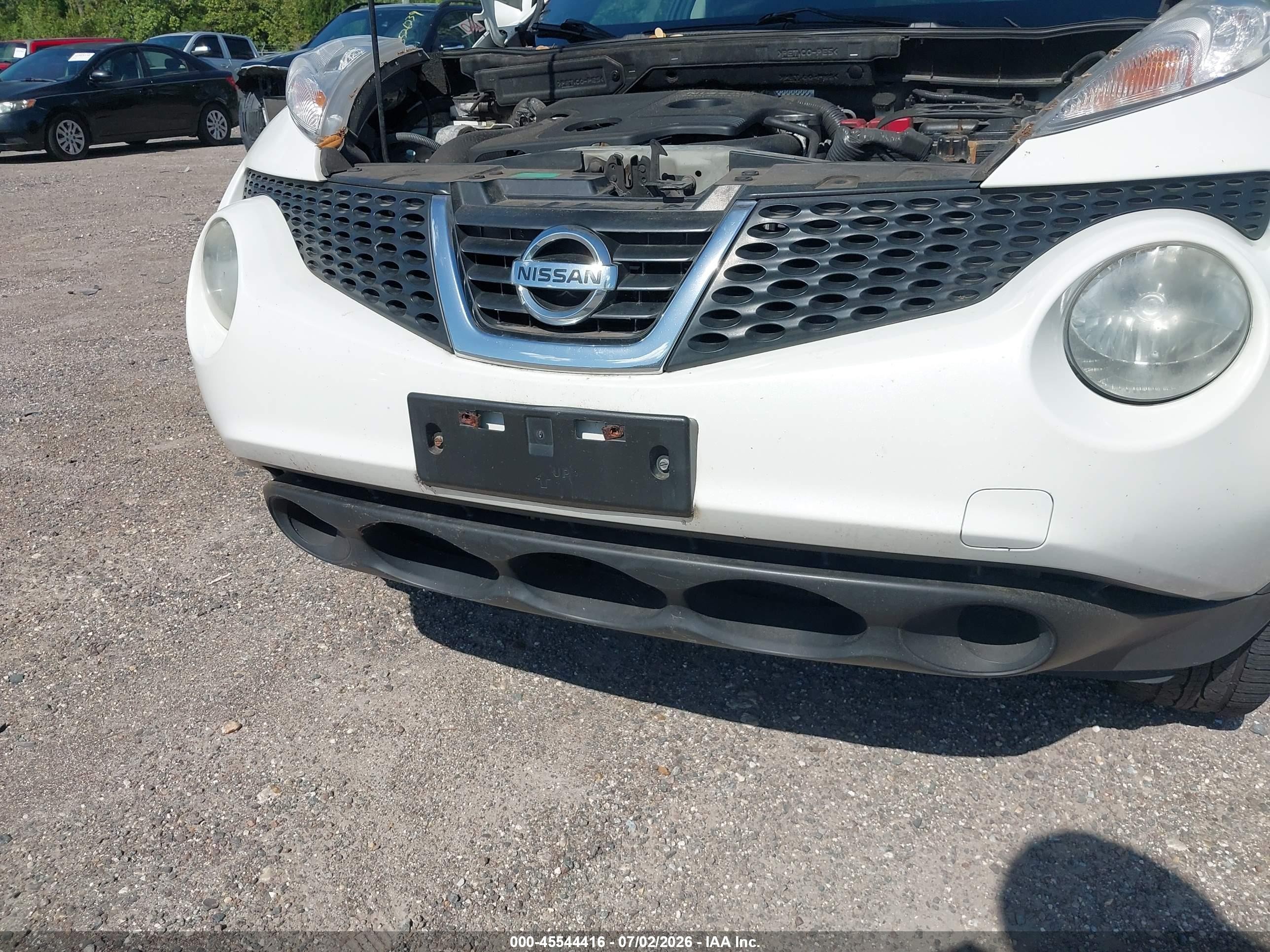 2013 Nissan Juke Sv White vin: JN8AF5MV4DT215119