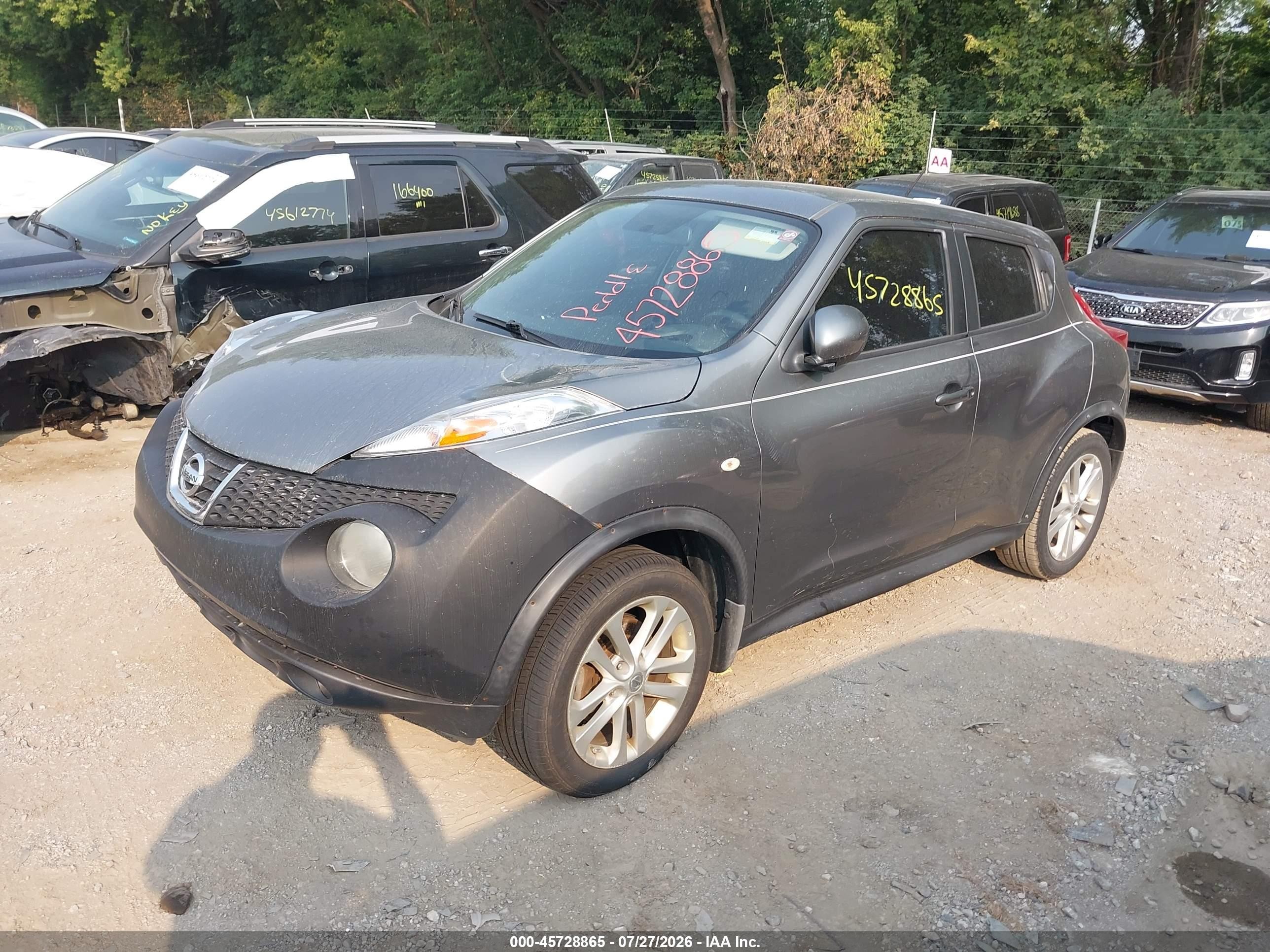 2013 Nissan Juke S Gray vin: JN8AF5MV4DT219896