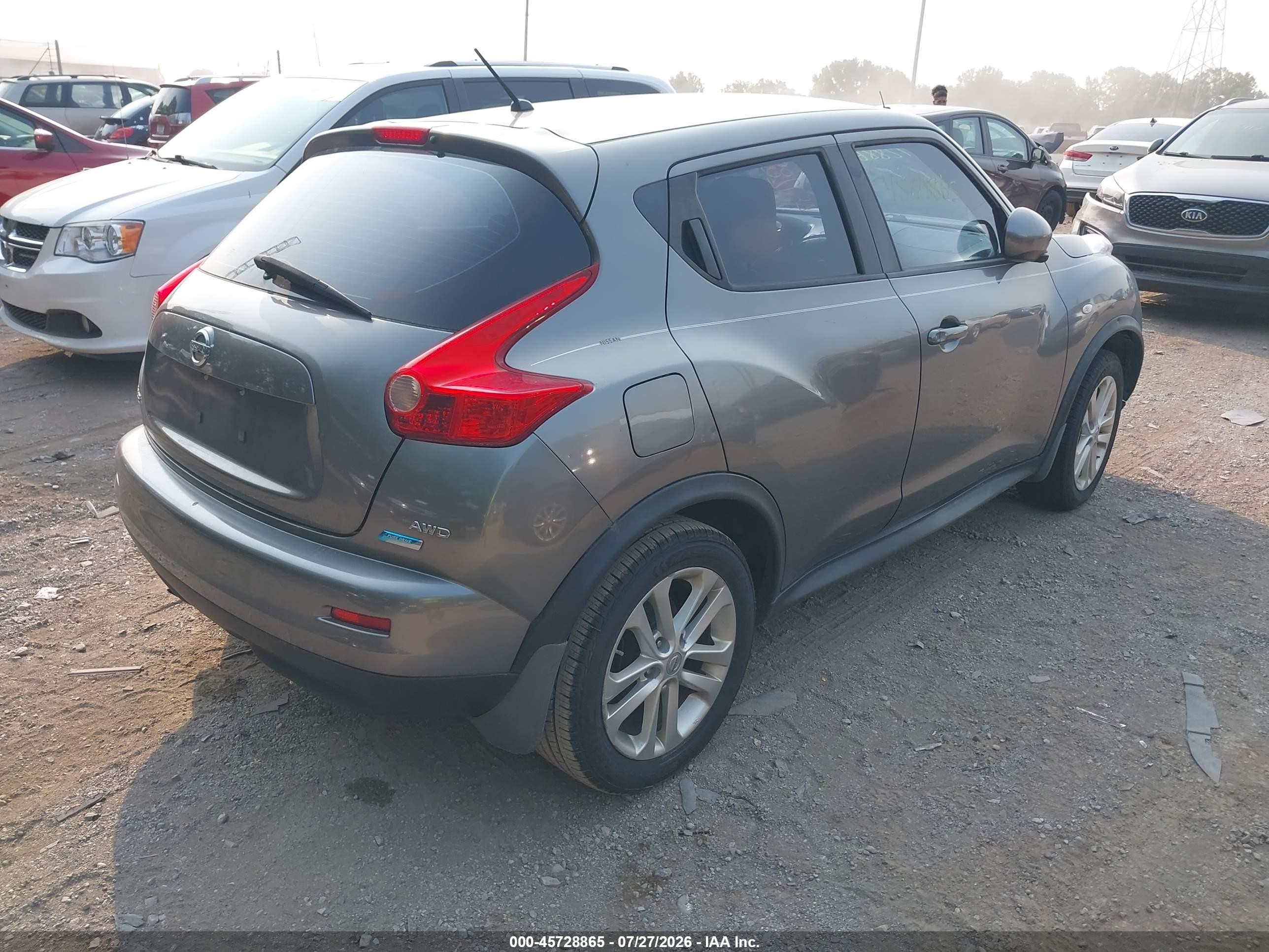 2013 Nissan Juke S Gray vin: JN8AF5MV4DT219896