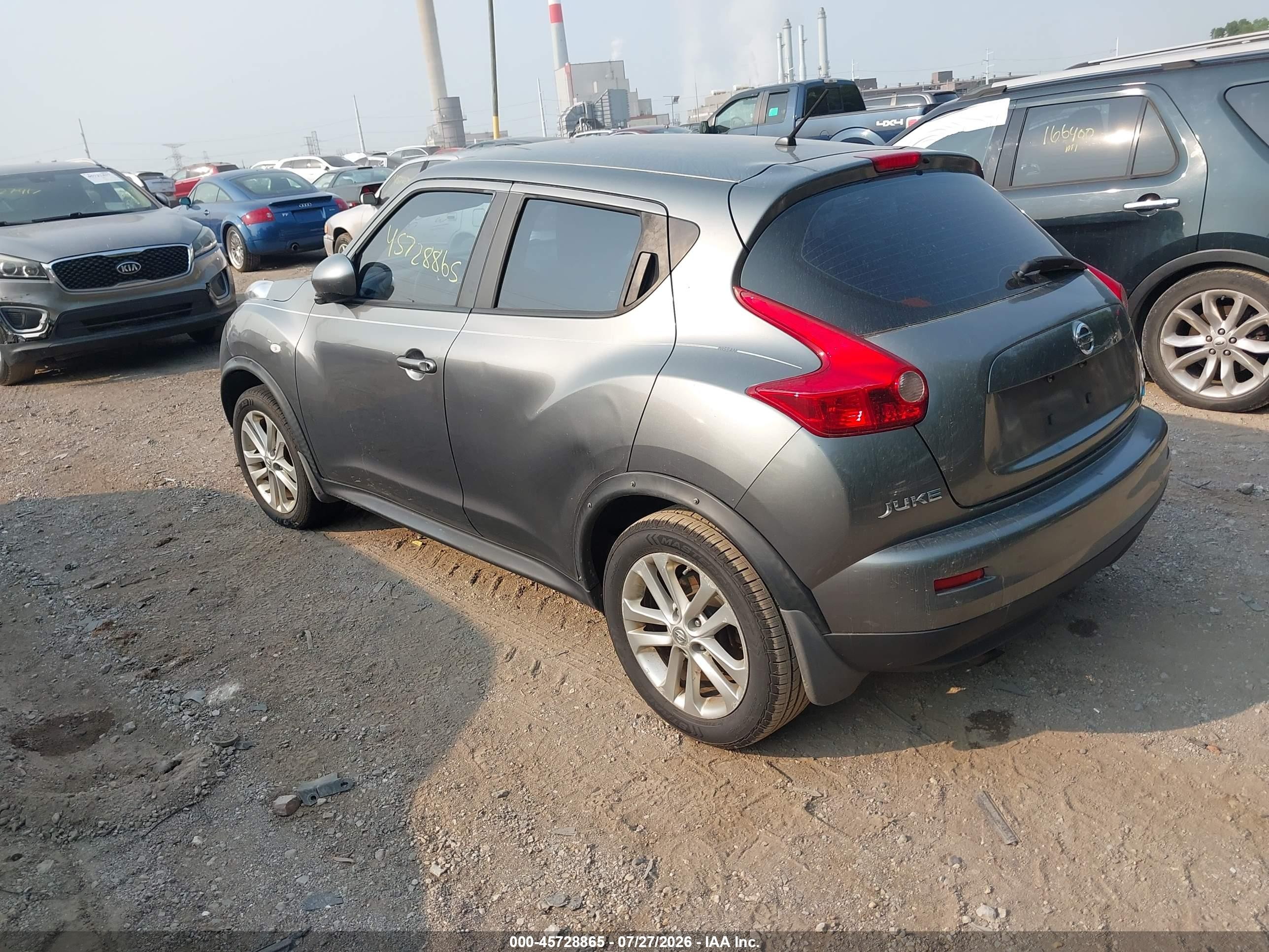 2013 Nissan Juke S Gray vin: JN8AF5MV4DT219896