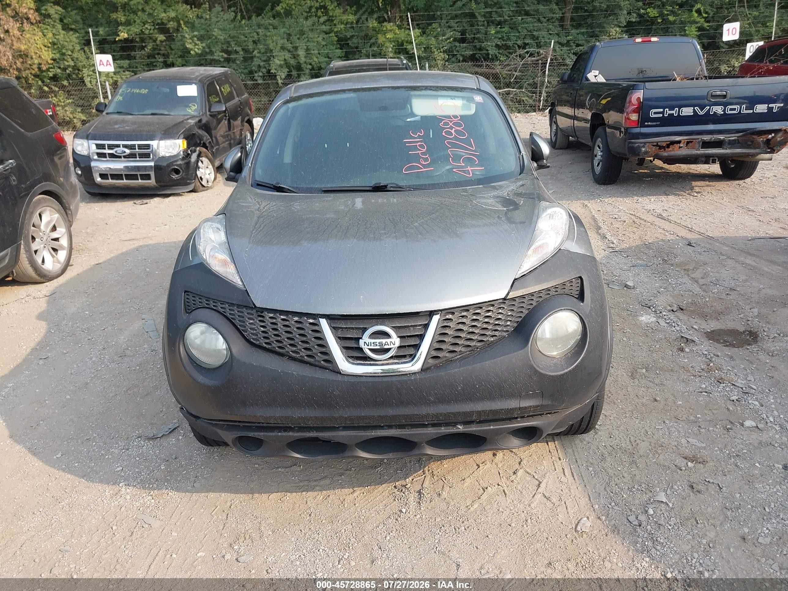 2013 Nissan Juke S Gray vin: JN8AF5MV4DT219896