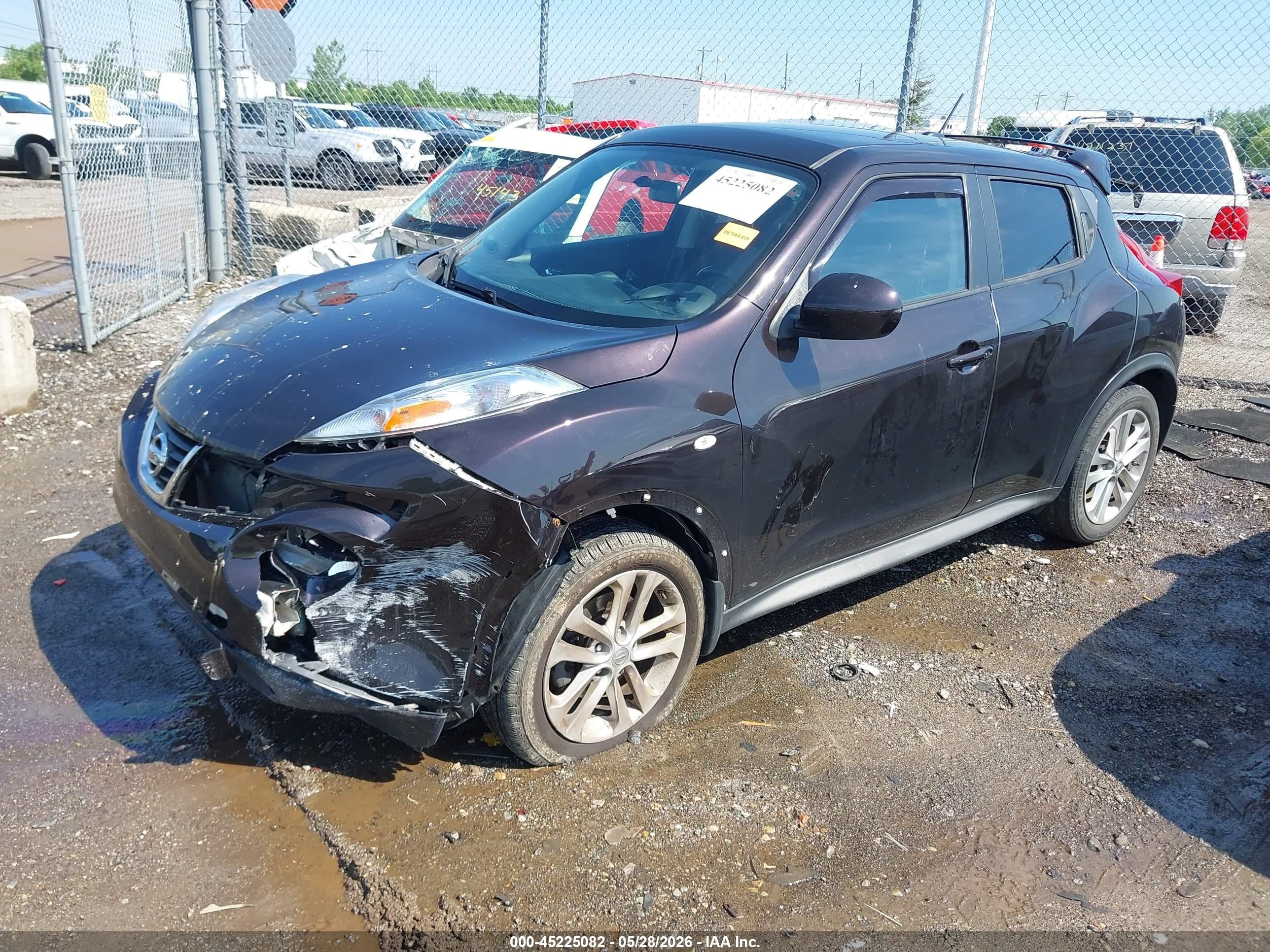 2014 Nissan Juke Sl Purple vin: JN8AF5MV4ET363496