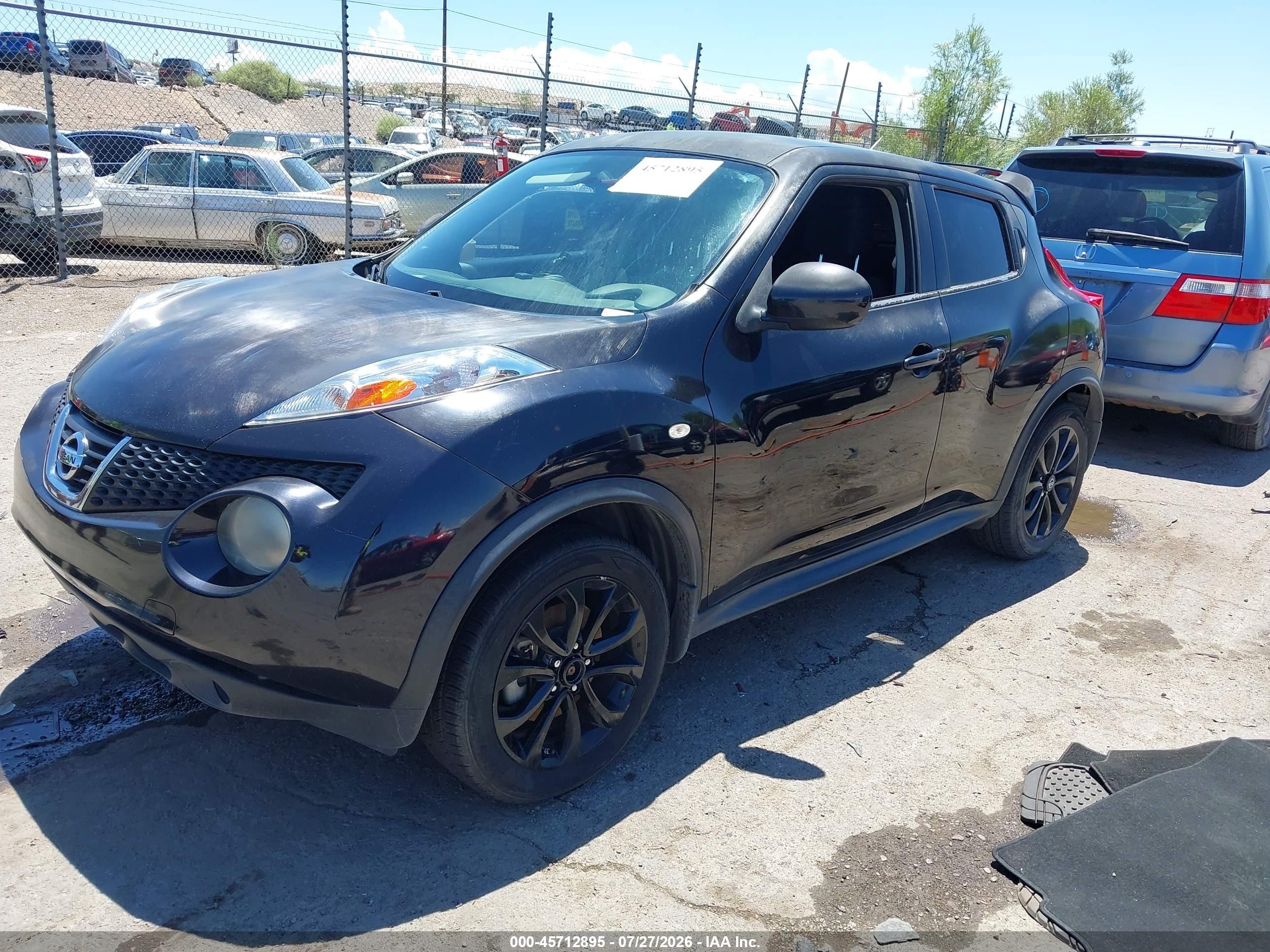 2014 Nissan Juke S Черный vin: JN8AF5MV4ET482794