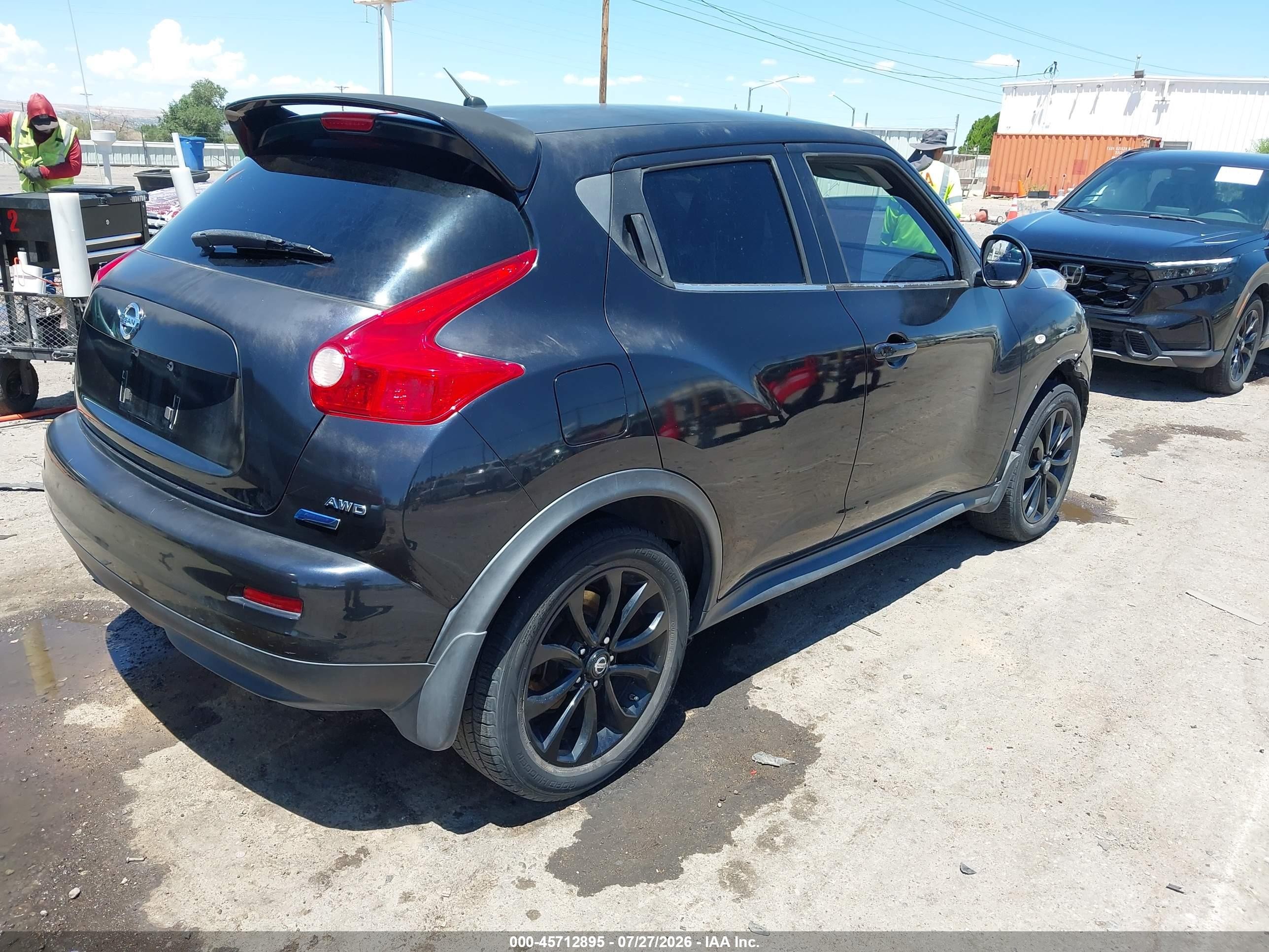 2014 Nissan Juke S Черный vin: JN8AF5MV4ET482794