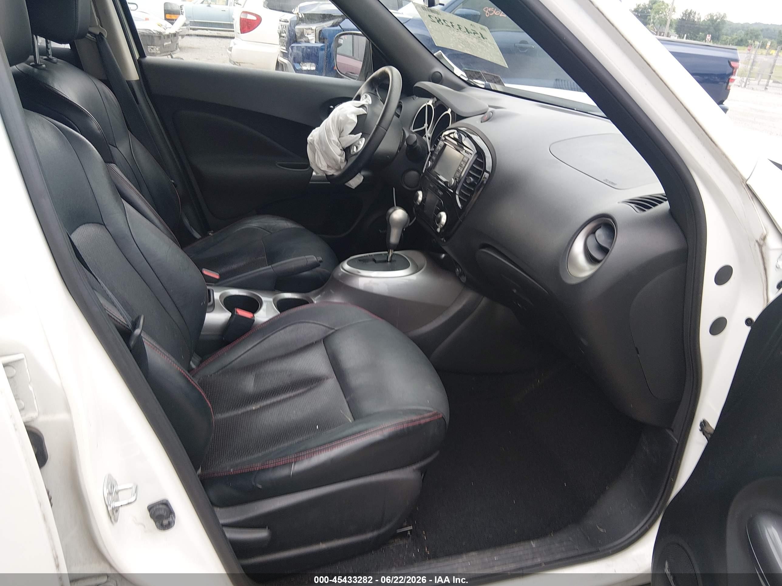 2015 Nissan Juke Sl White vin: JN8AF5MV4FT559004
