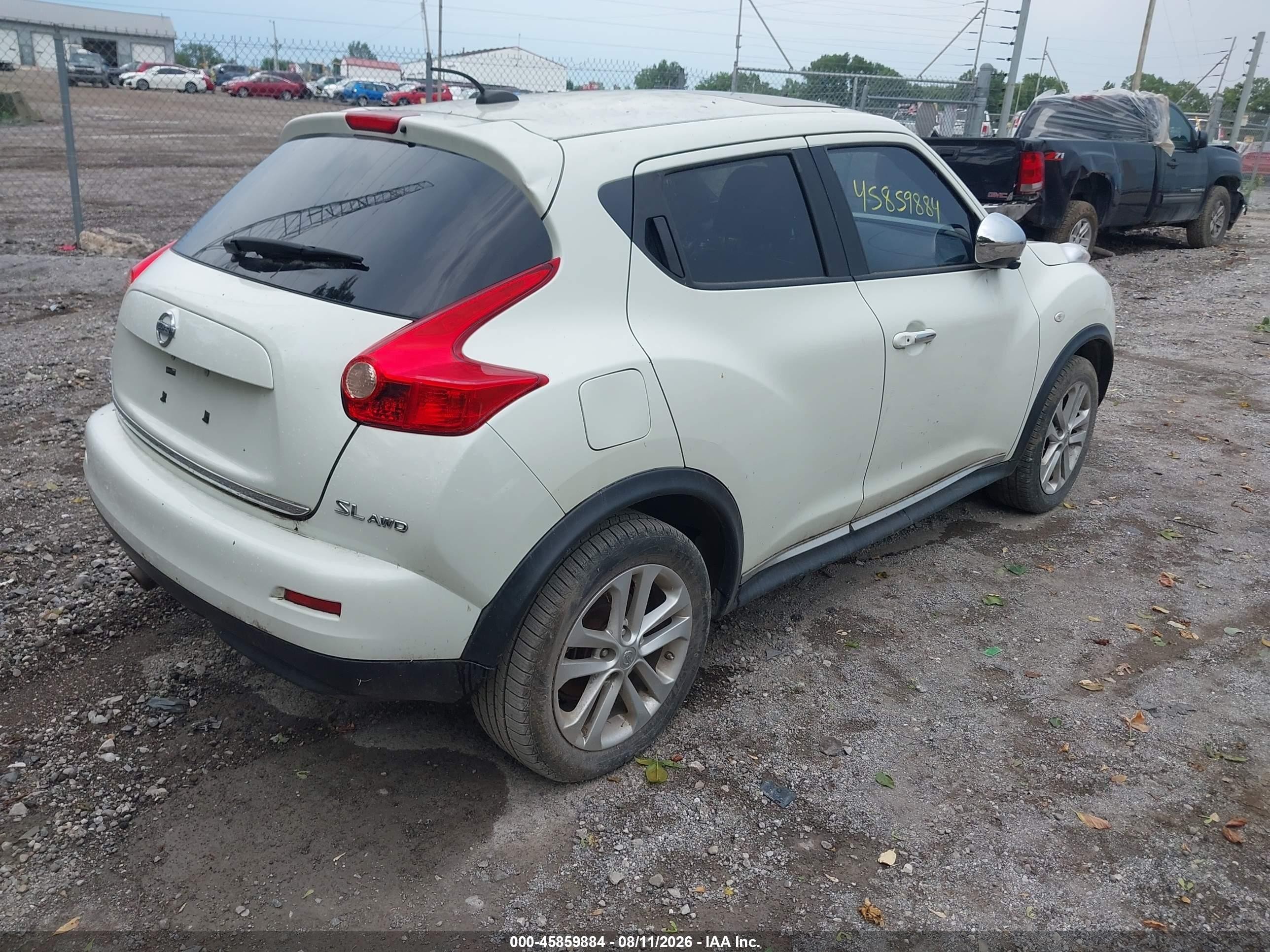 2011 Nissan Juke Sl Белый vin: JN8AF5MV5BT018778