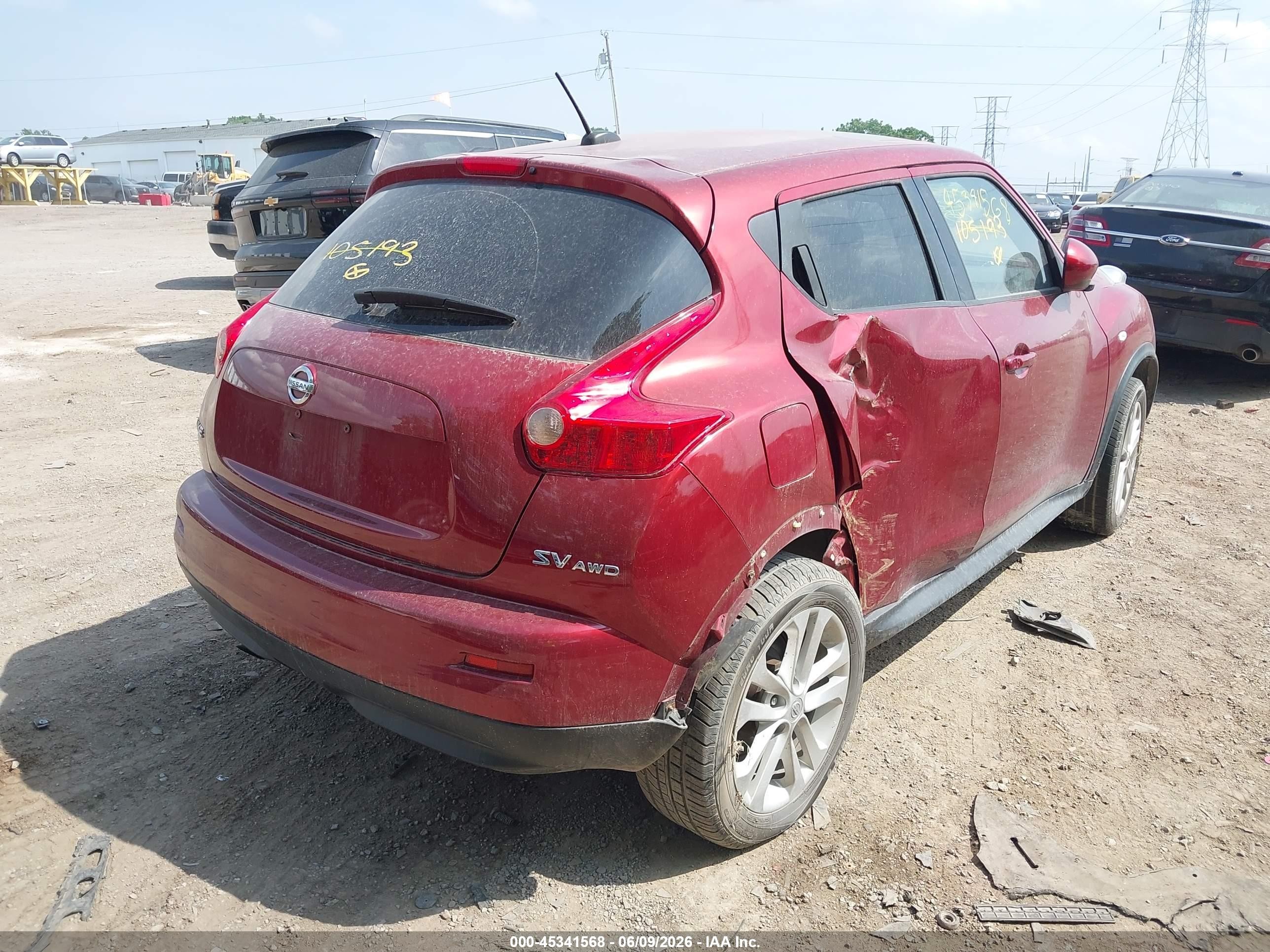2012 Nissan Juke Sv Red vin: JN8AF5MV5CT105193