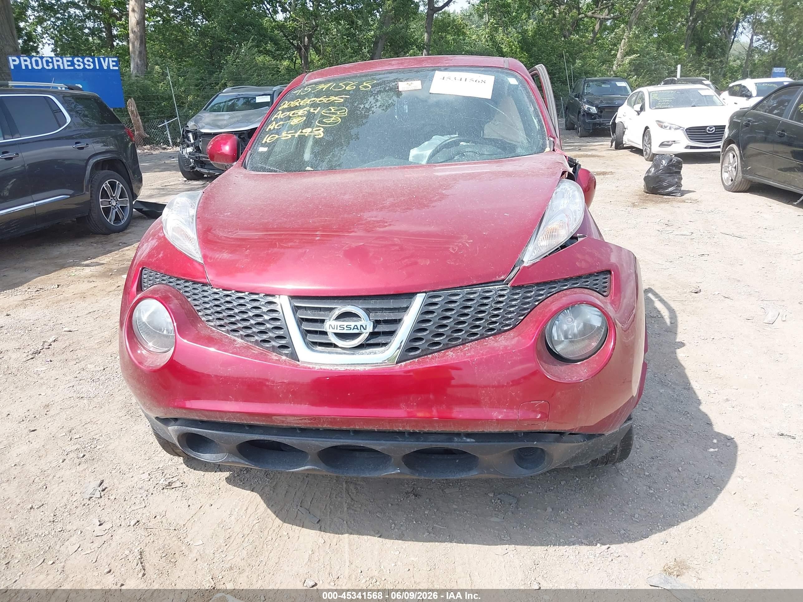 2012 Nissan Juke Sv Red vin: JN8AF5MV5CT105193