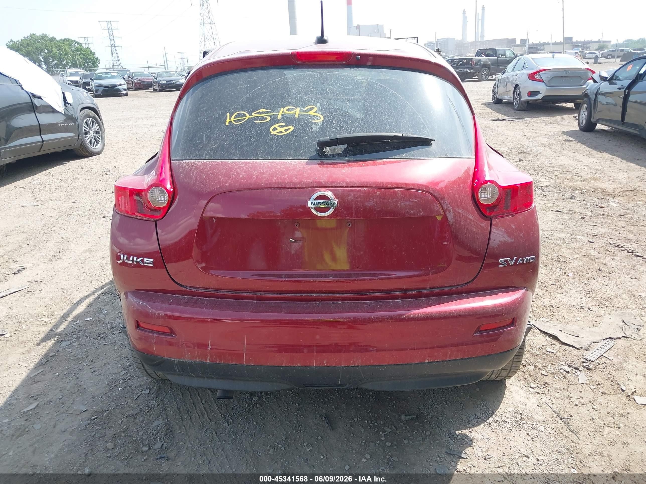 2012 Nissan Juke Sv Red vin: JN8AF5MV5CT105193