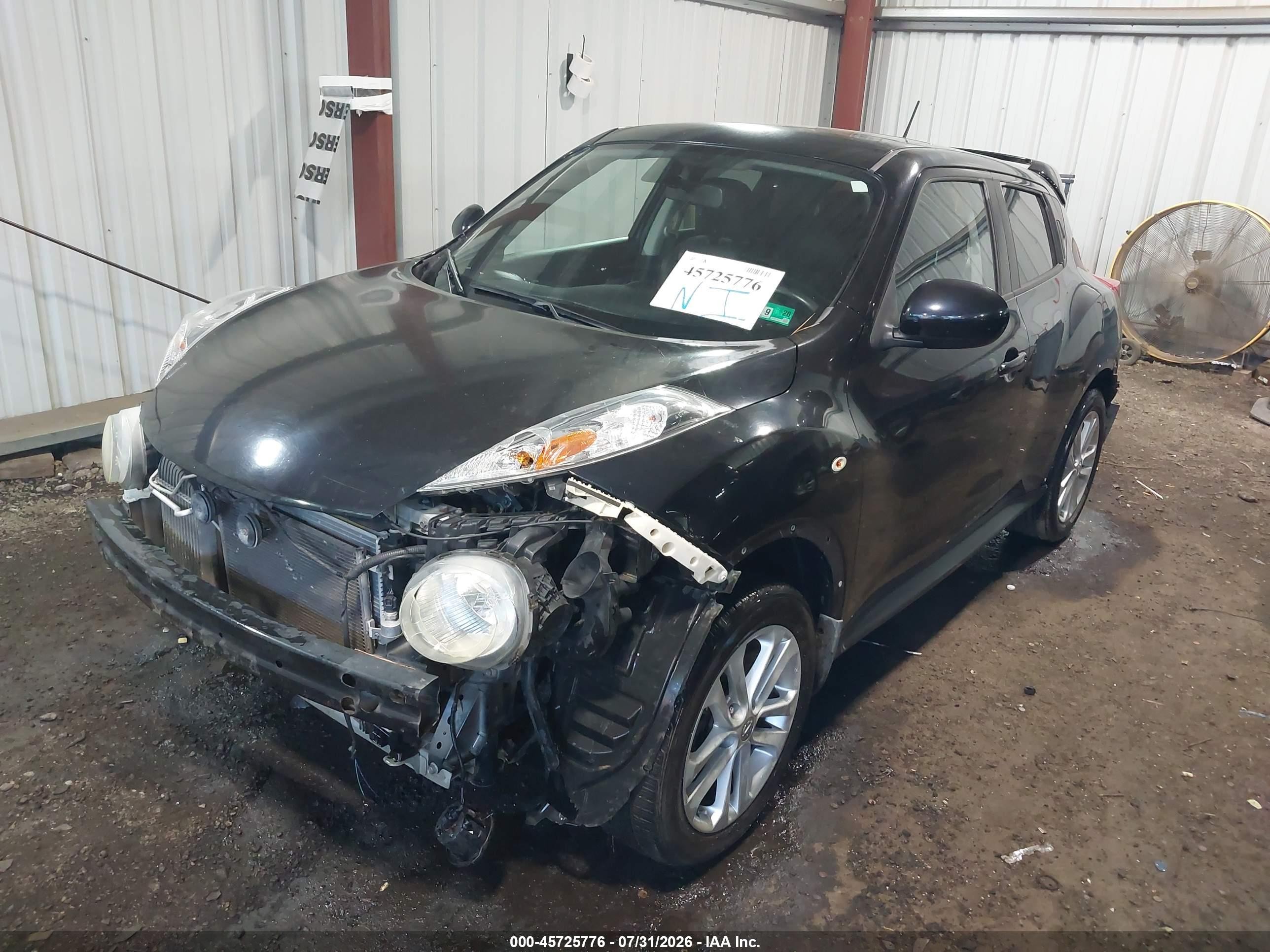 2012 Nissan Juke Sl Черный vin: JN8AF5MV5CT120342