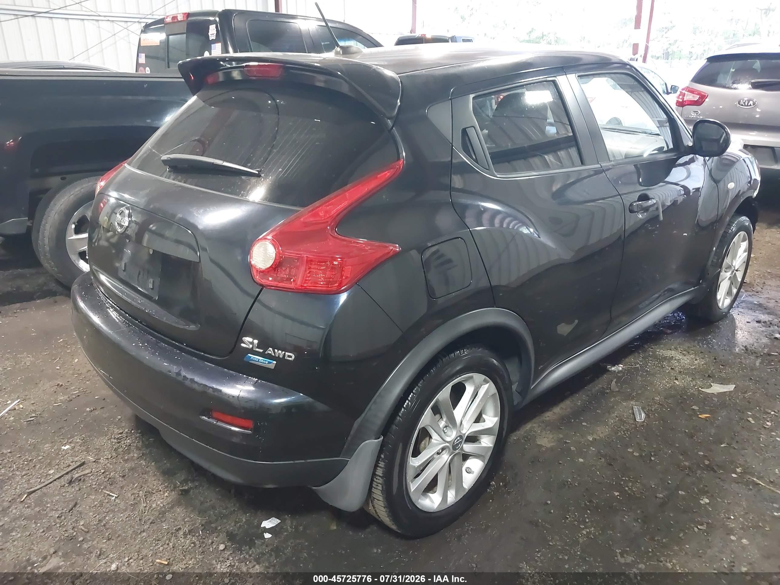 2012 Nissan Juke Sl Черный vin: JN8AF5MV5CT120342
