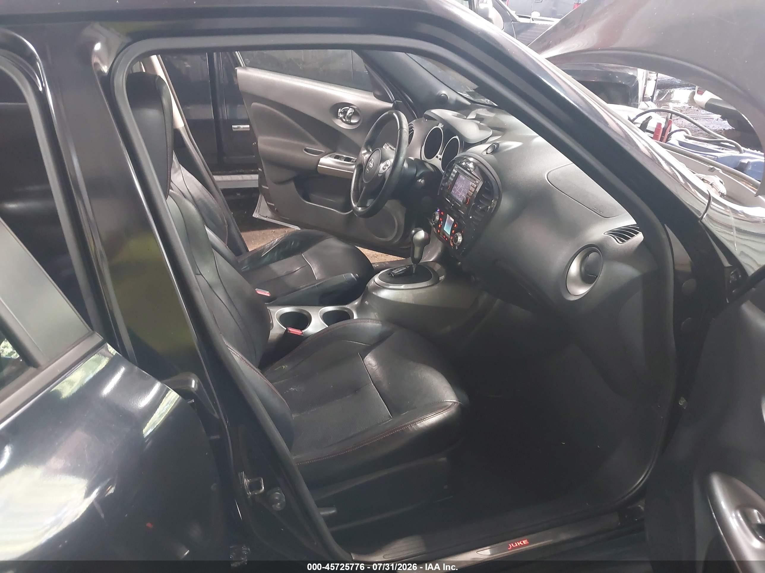 2012 Nissan Juke Sl Черный vin: JN8AF5MV5CT120342