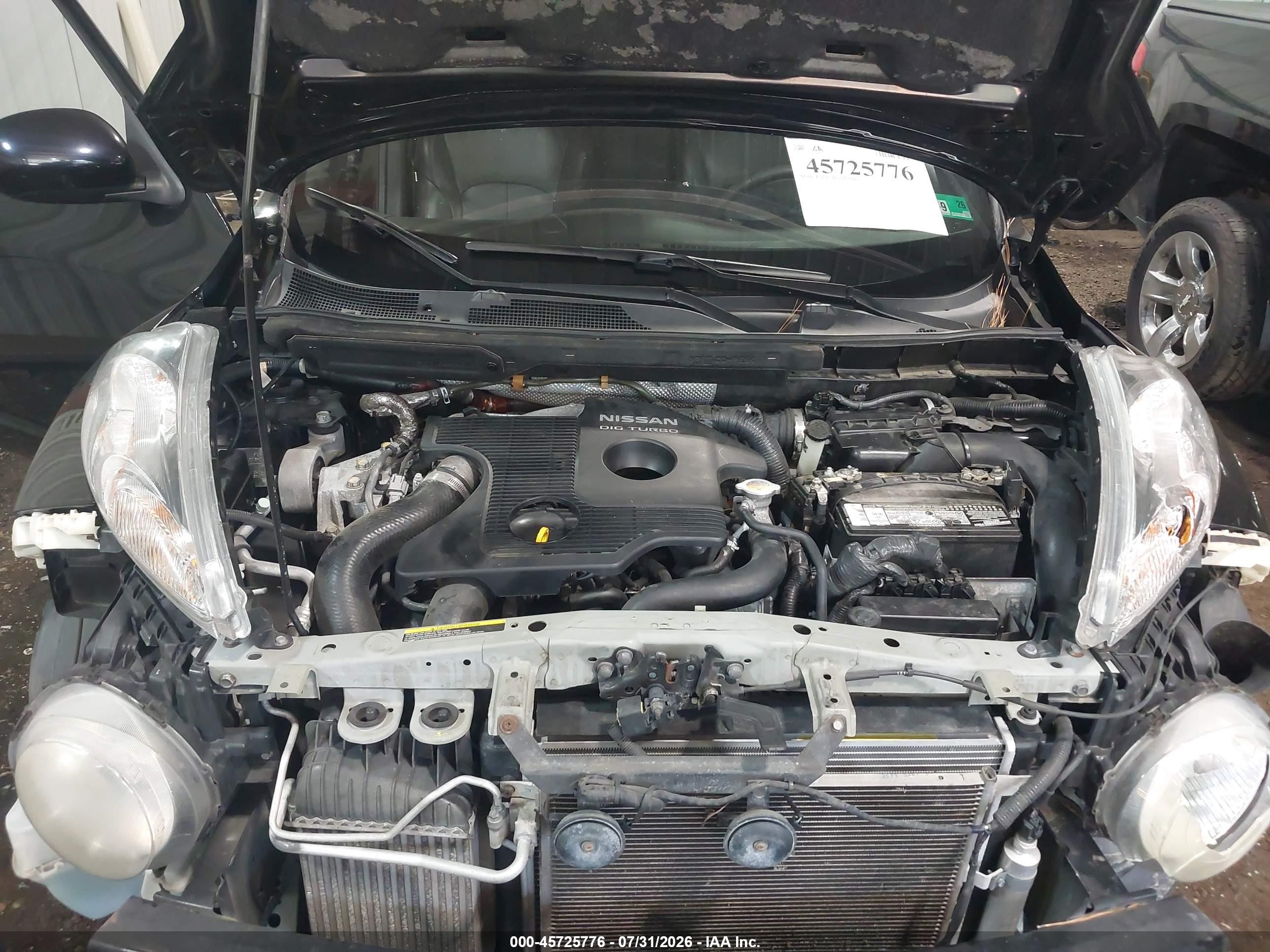 2012 Nissan Juke Sl Черный vin: JN8AF5MV5CT120342