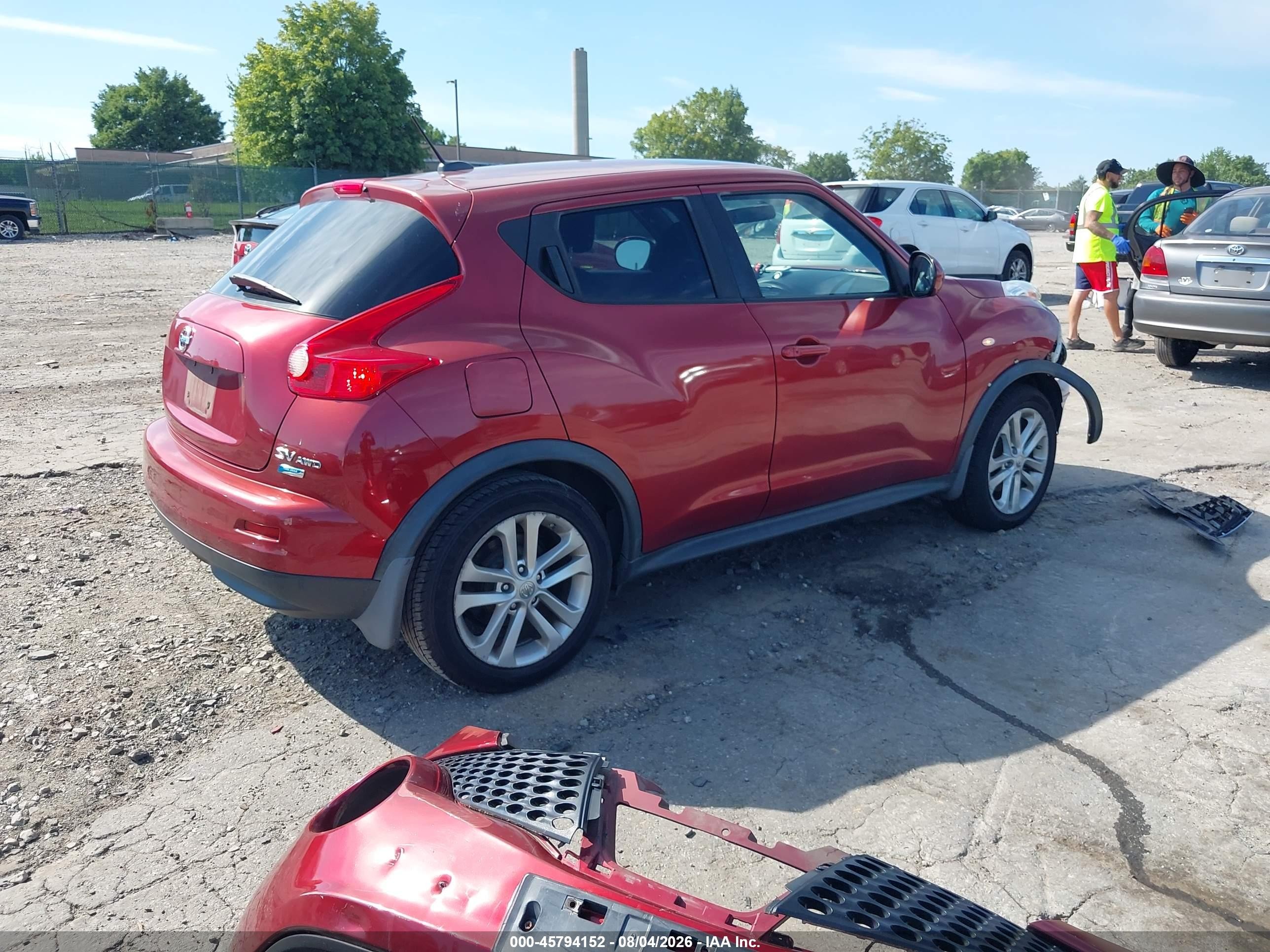 2012 Nissan Juke Sv Red vin: JN8AF5MV5CT127257