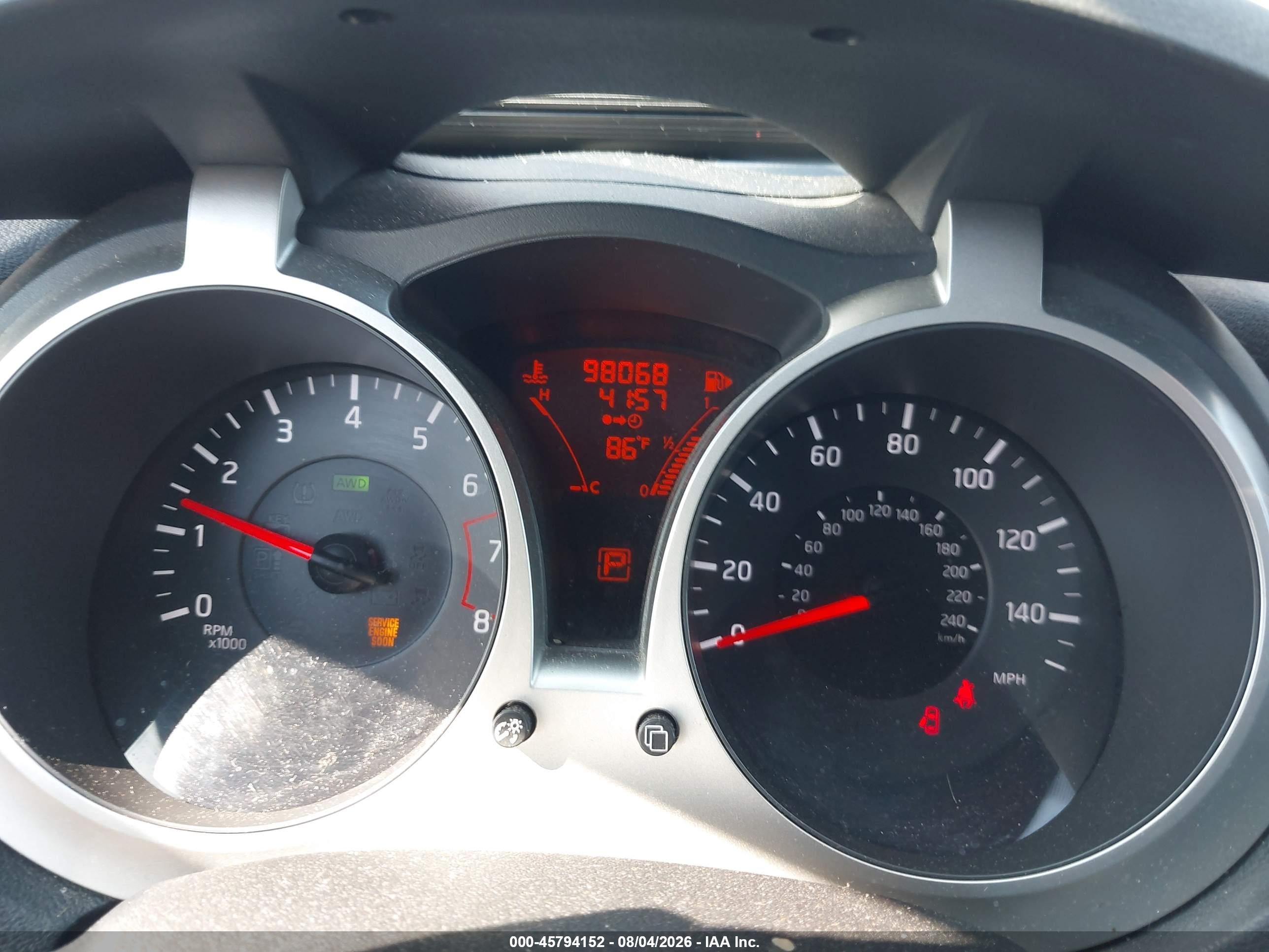 2012 Nissan Juke Sv Red vin: JN8AF5MV5CT127257
