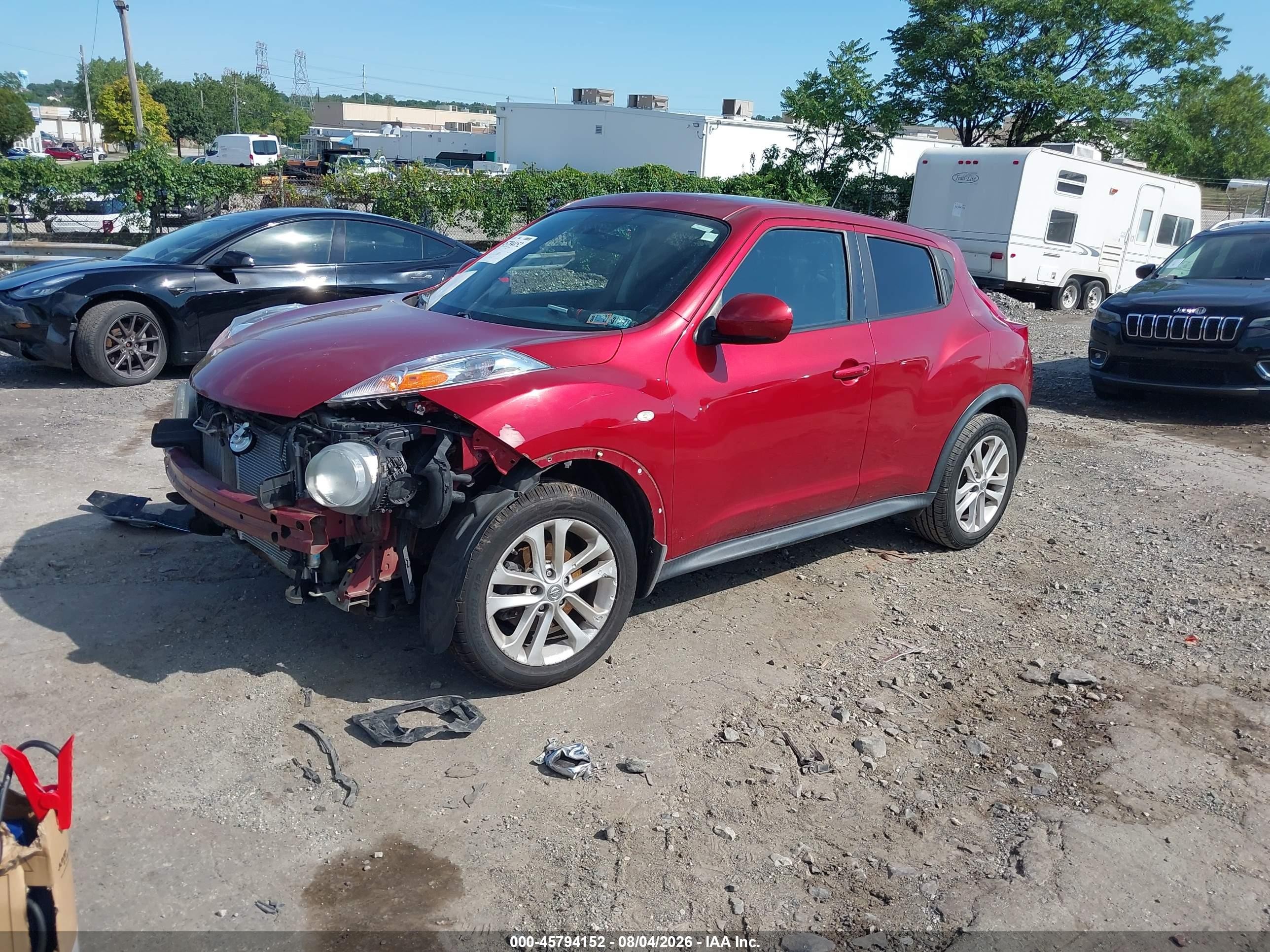 2012 Nissan Juke Sv Red vin: JN8AF5MV5CT127257