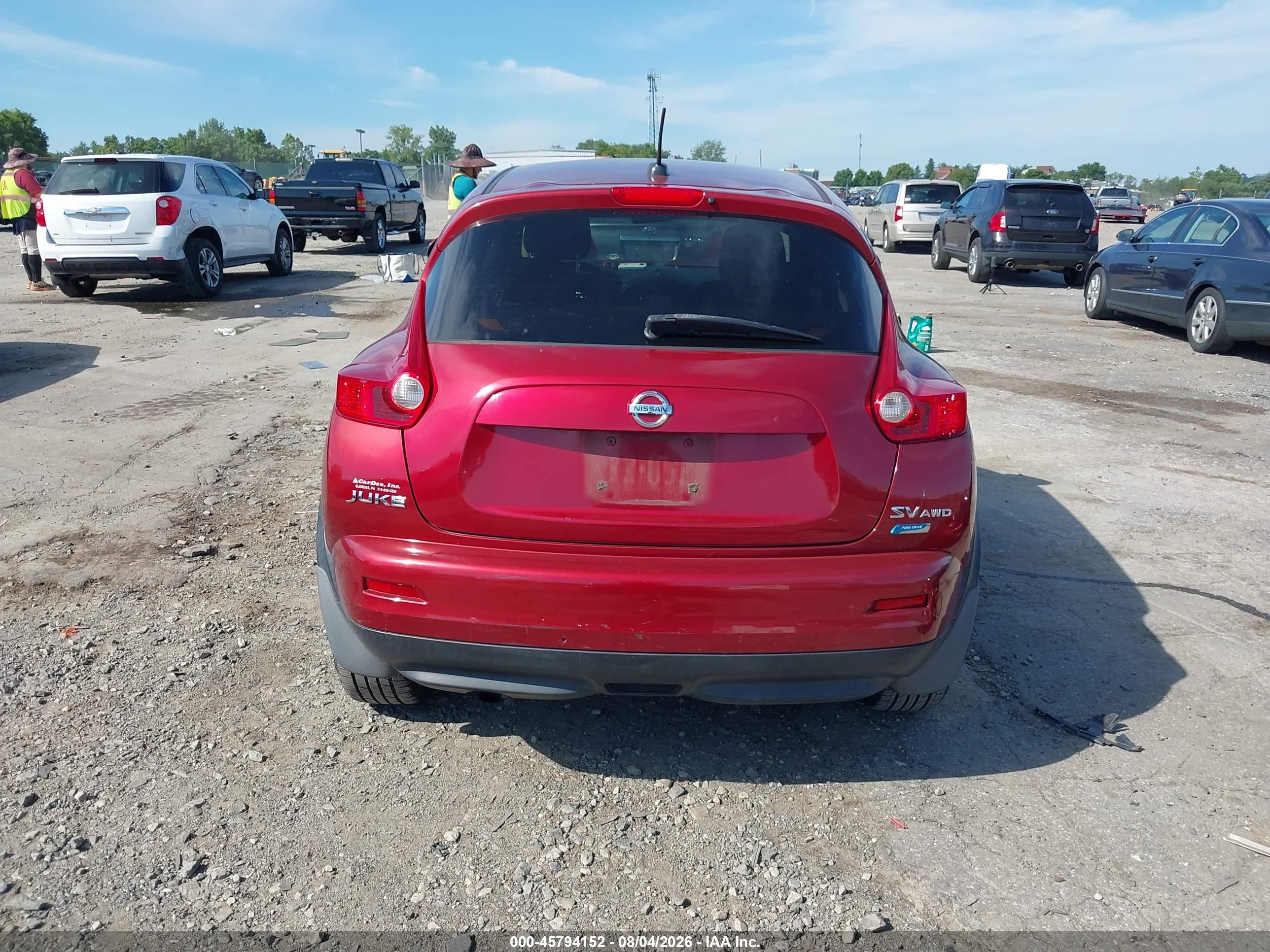 2012 Nissan Juke Sv Red vin: JN8AF5MV5CT127257