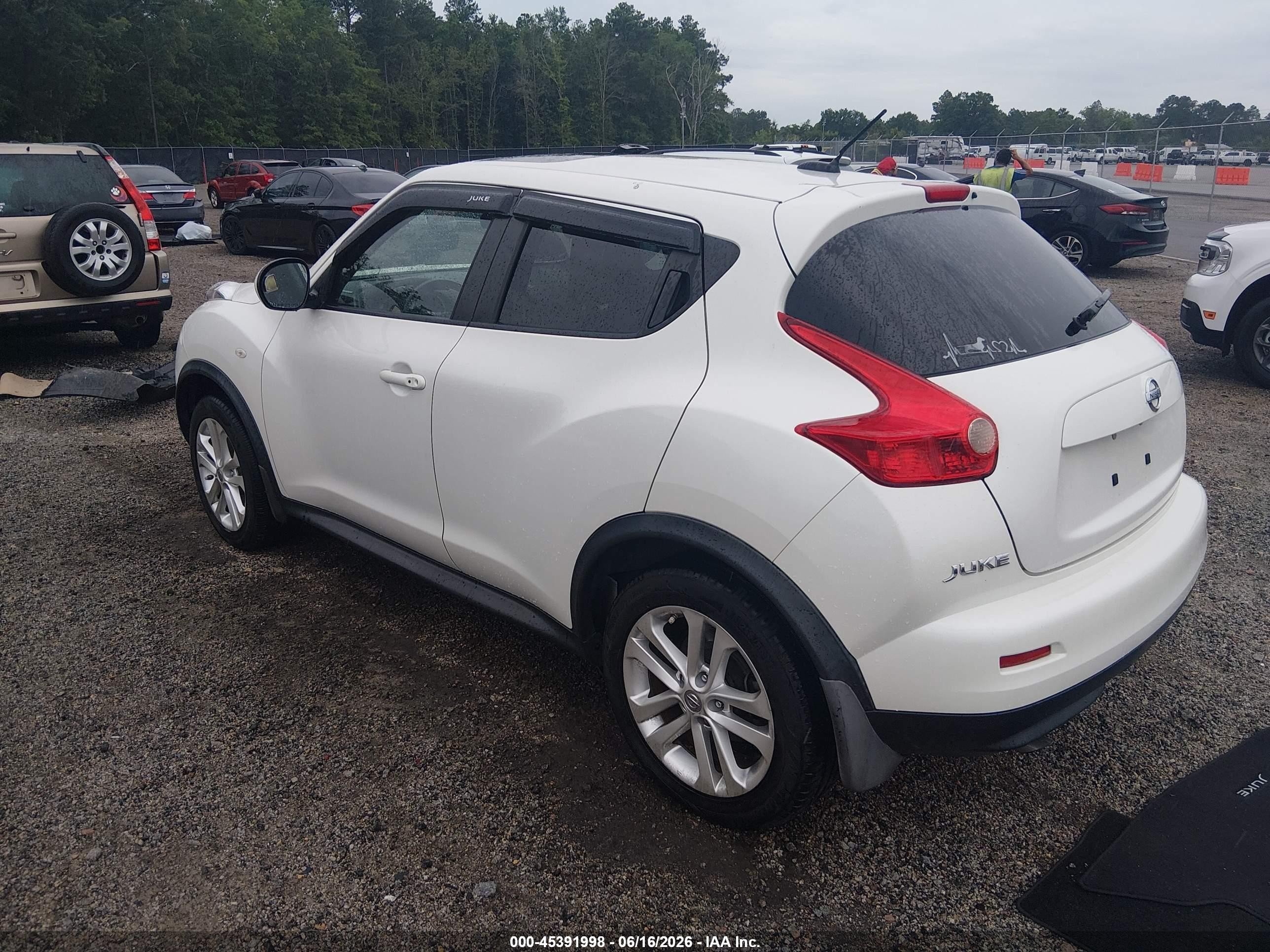 2013 Nissan Juke Sl White vin: JN8AF5MV5DT211144
