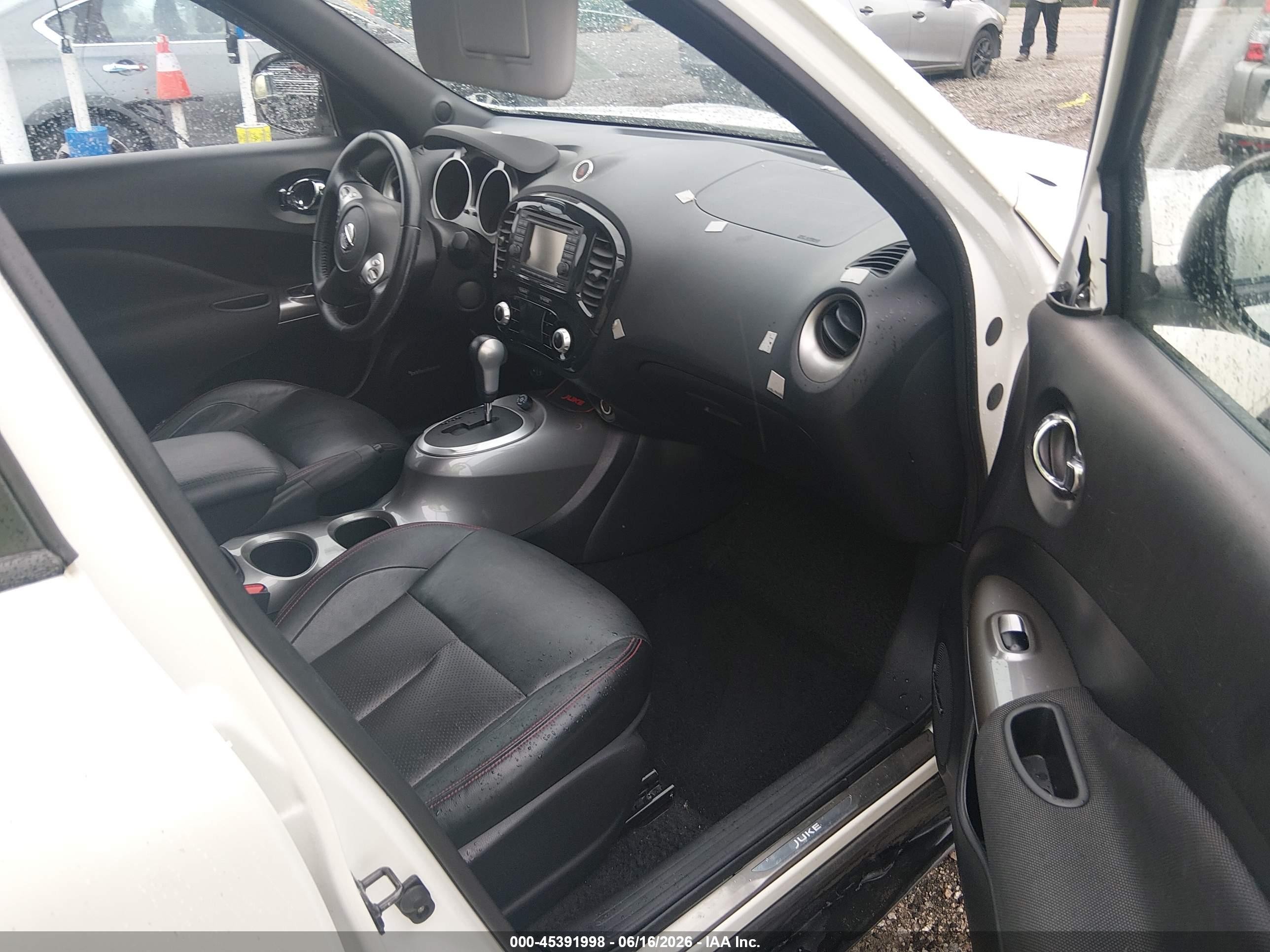 2013 Nissan Juke Sl White vin: JN8AF5MV5DT211144