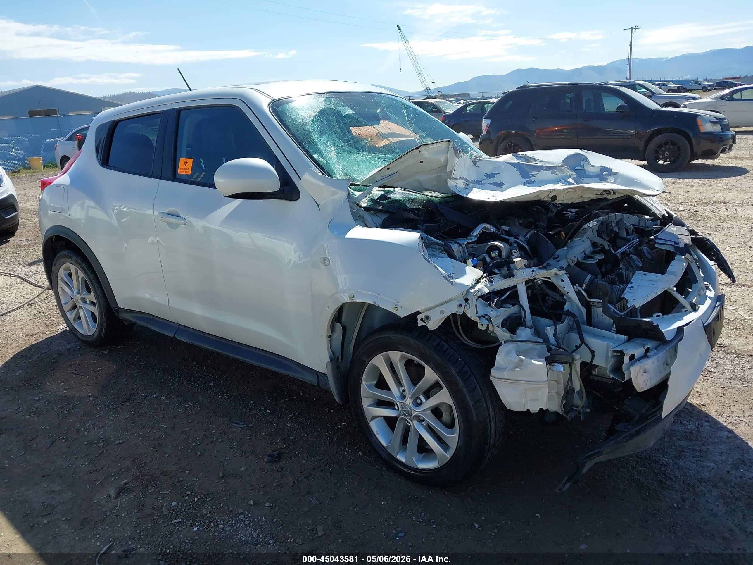 2013 Nissan Juke Sl White vin: JN8AF5MV5DT213511