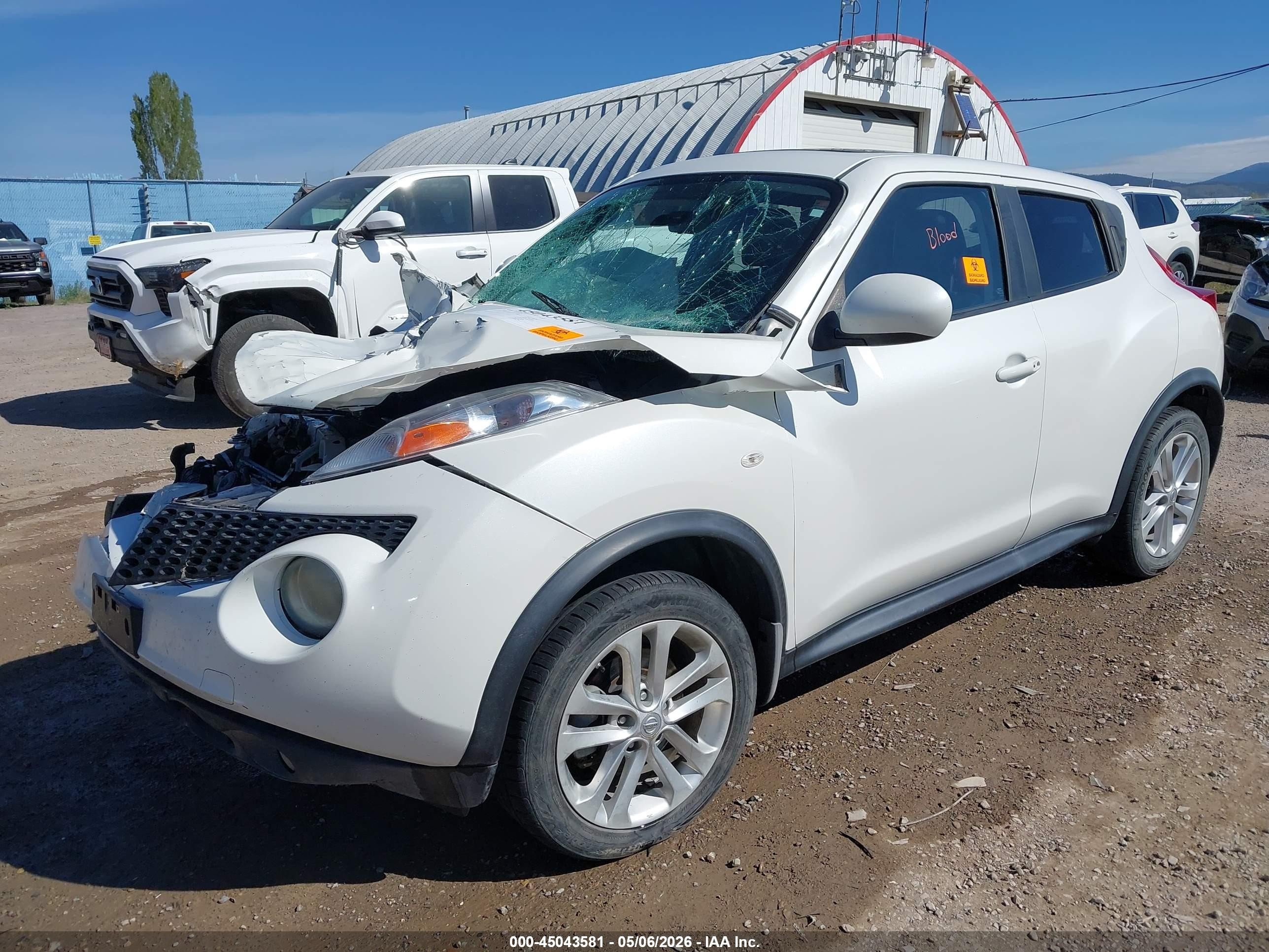 2013 Nissan Juke Sl White vin: JN8AF5MV5DT213511