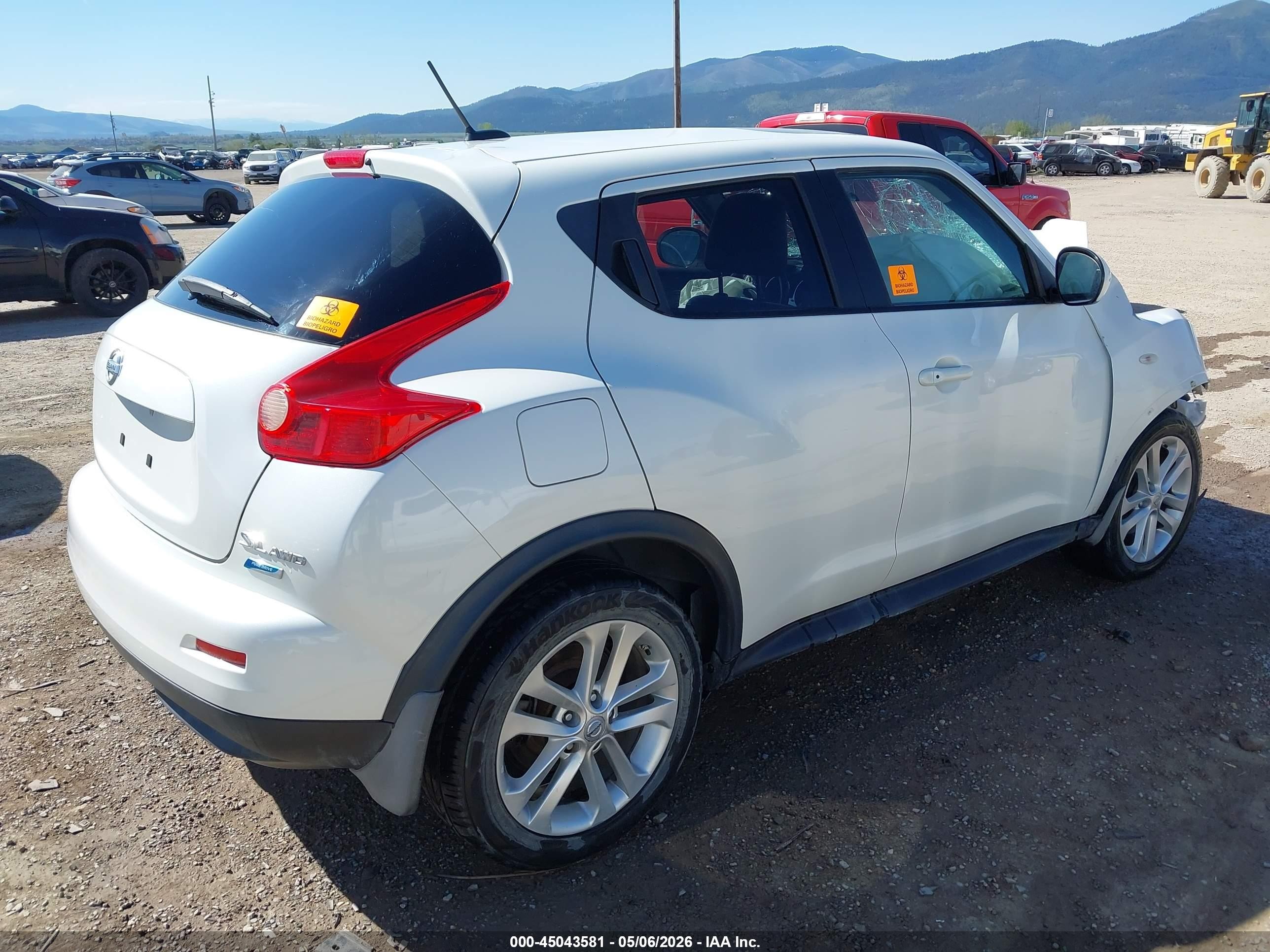 2013 Nissan Juke Sl White vin: JN8AF5MV5DT213511