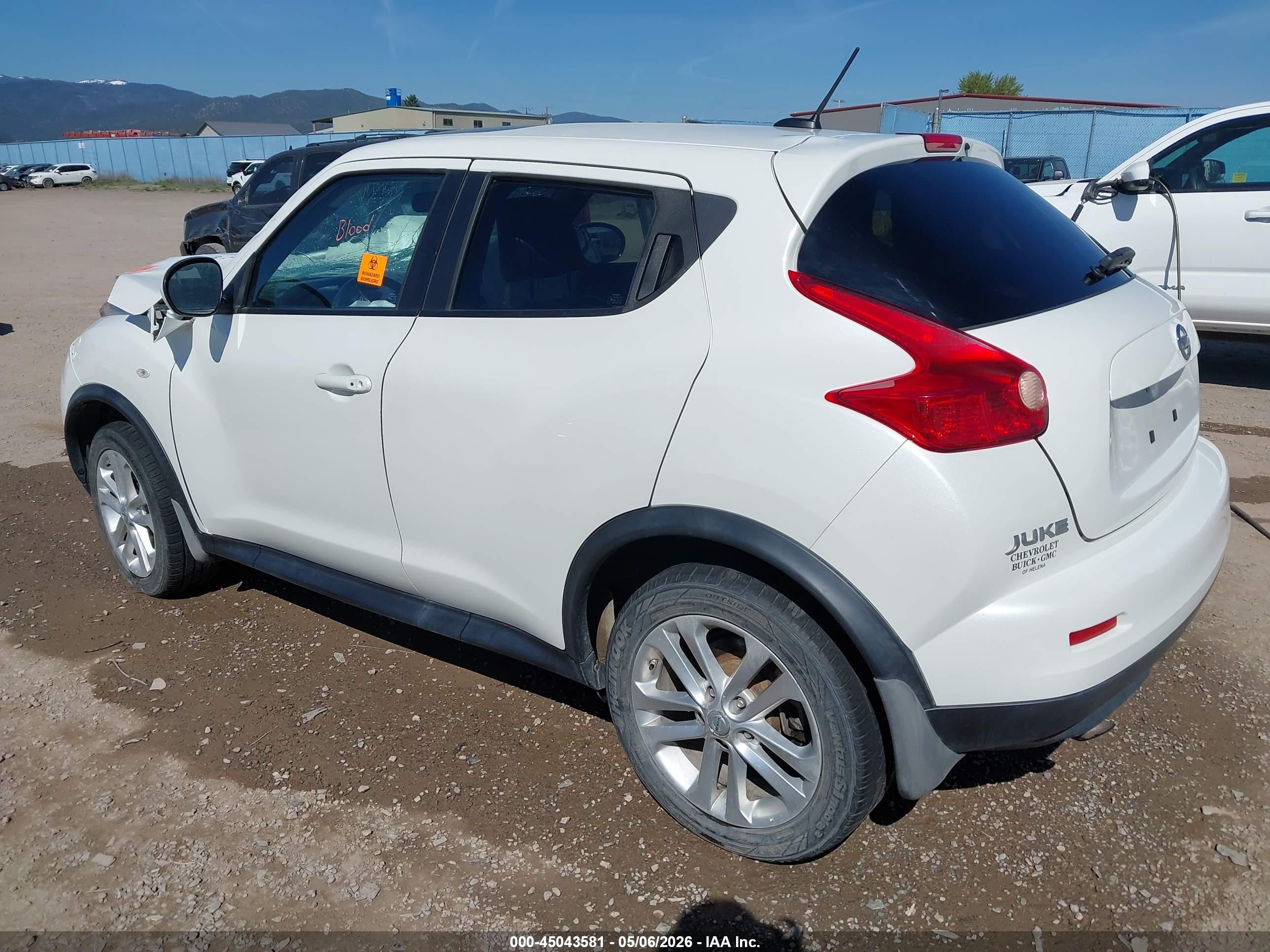 2013 Nissan Juke Sl White vin: JN8AF5MV5DT213511