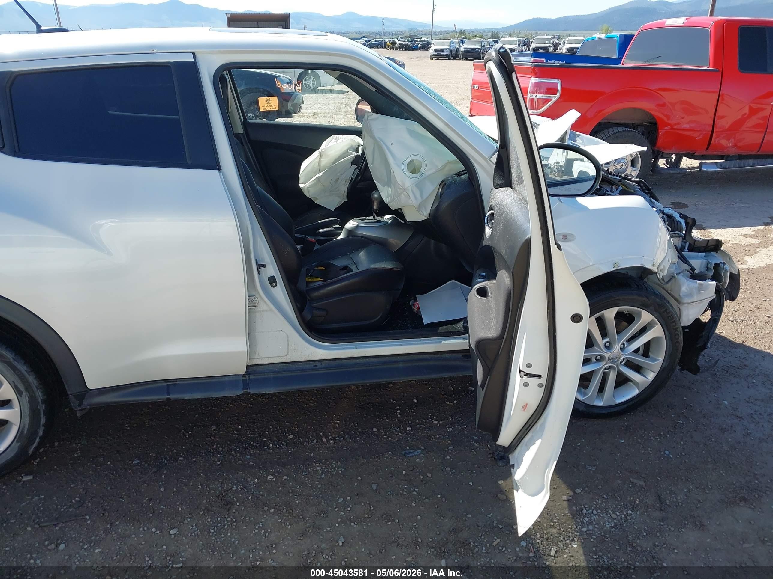 2013 Nissan Juke Sl White vin: JN8AF5MV5DT213511