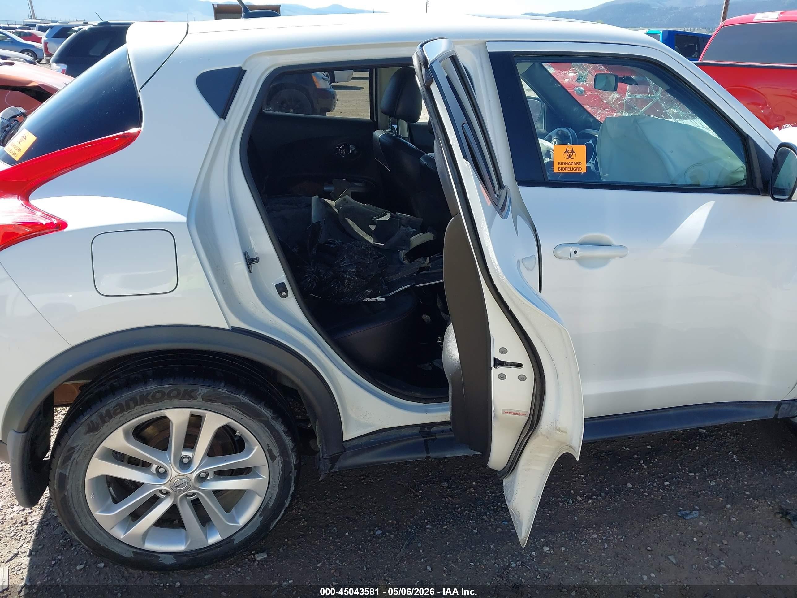 2013 Nissan Juke Sl White vin: JN8AF5MV5DT213511