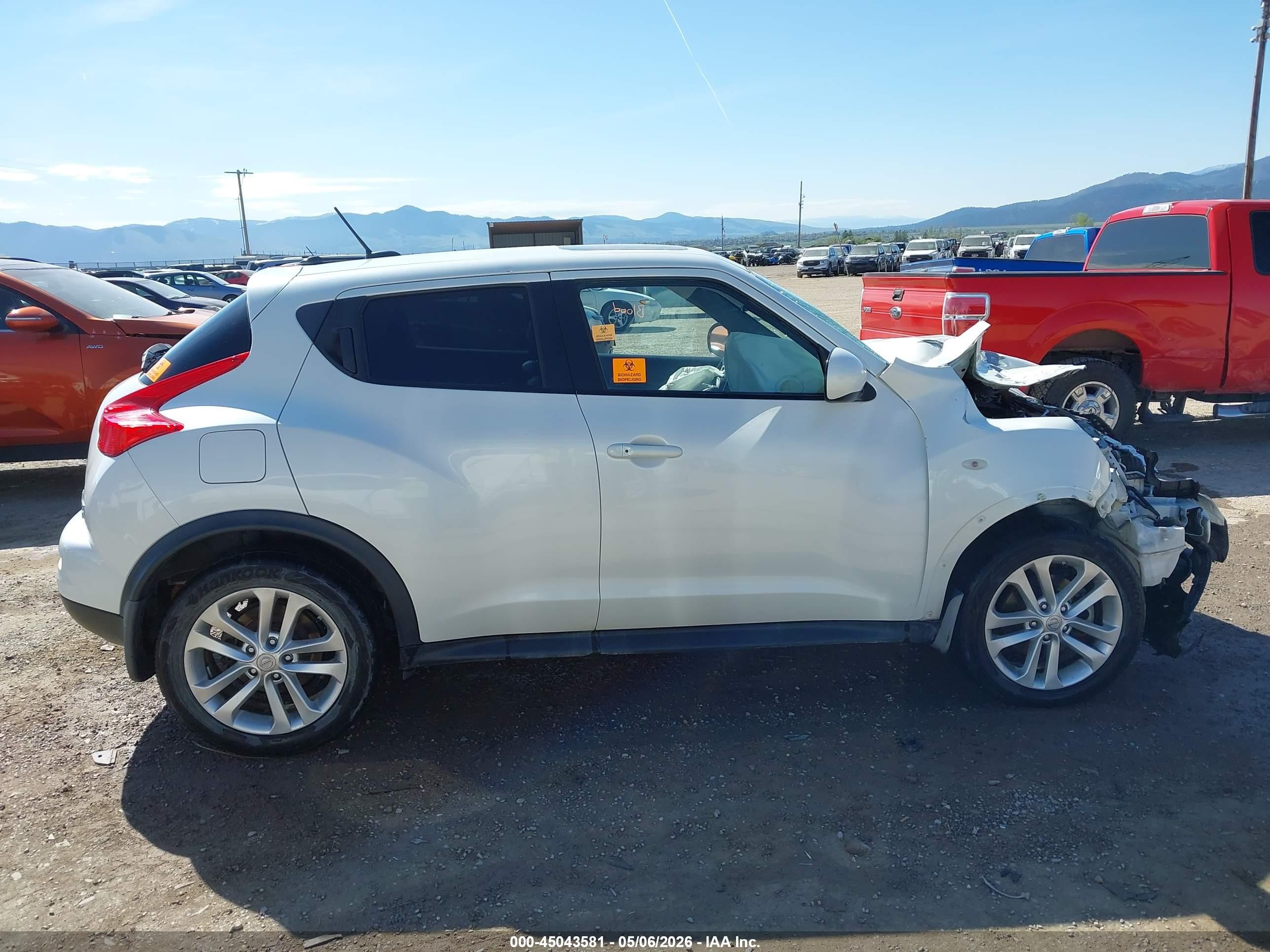 2013 Nissan Juke Sl White vin: JN8AF5MV5DT213511