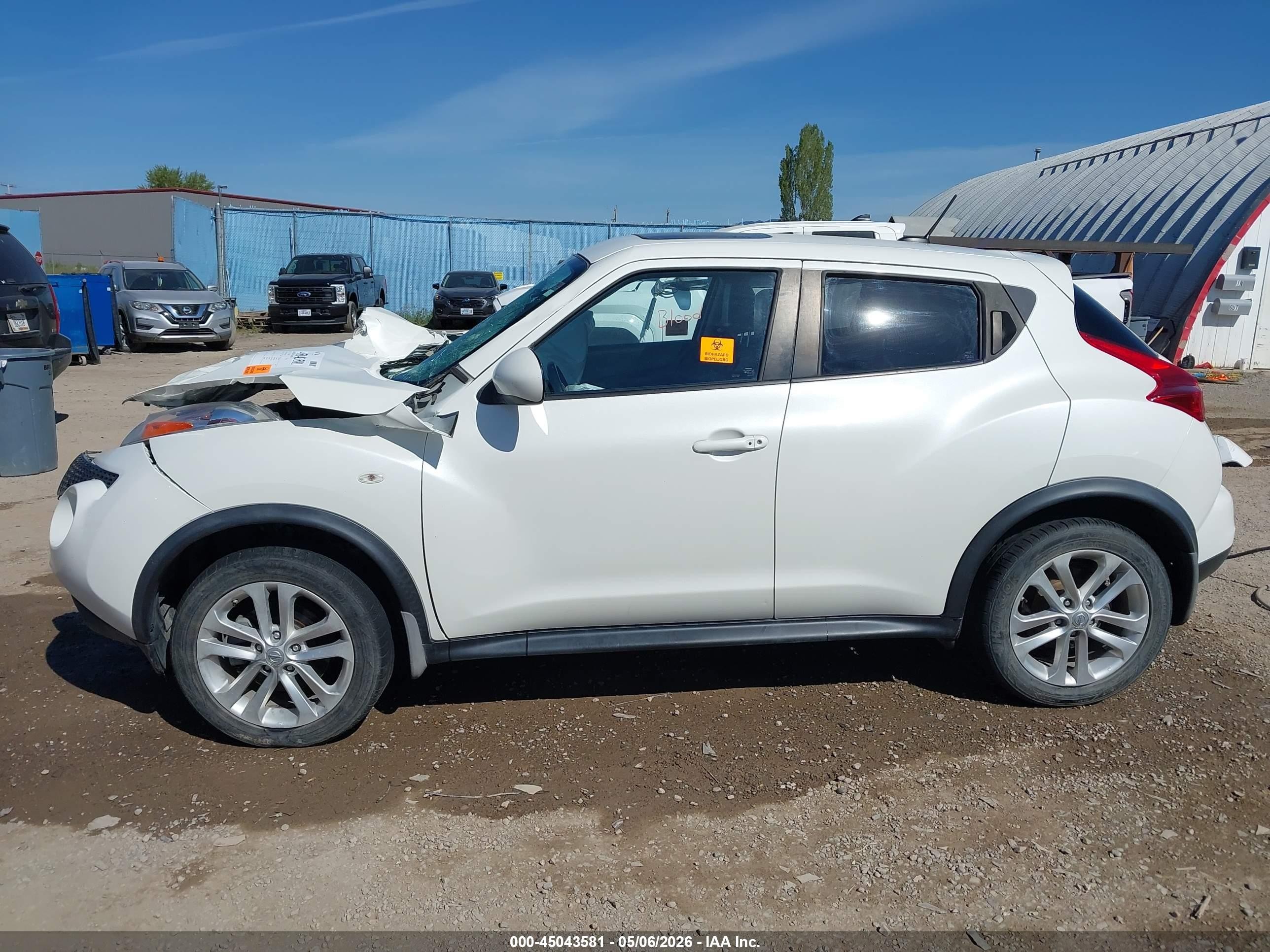 2013 Nissan Juke Sl White vin: JN8AF5MV5DT213511