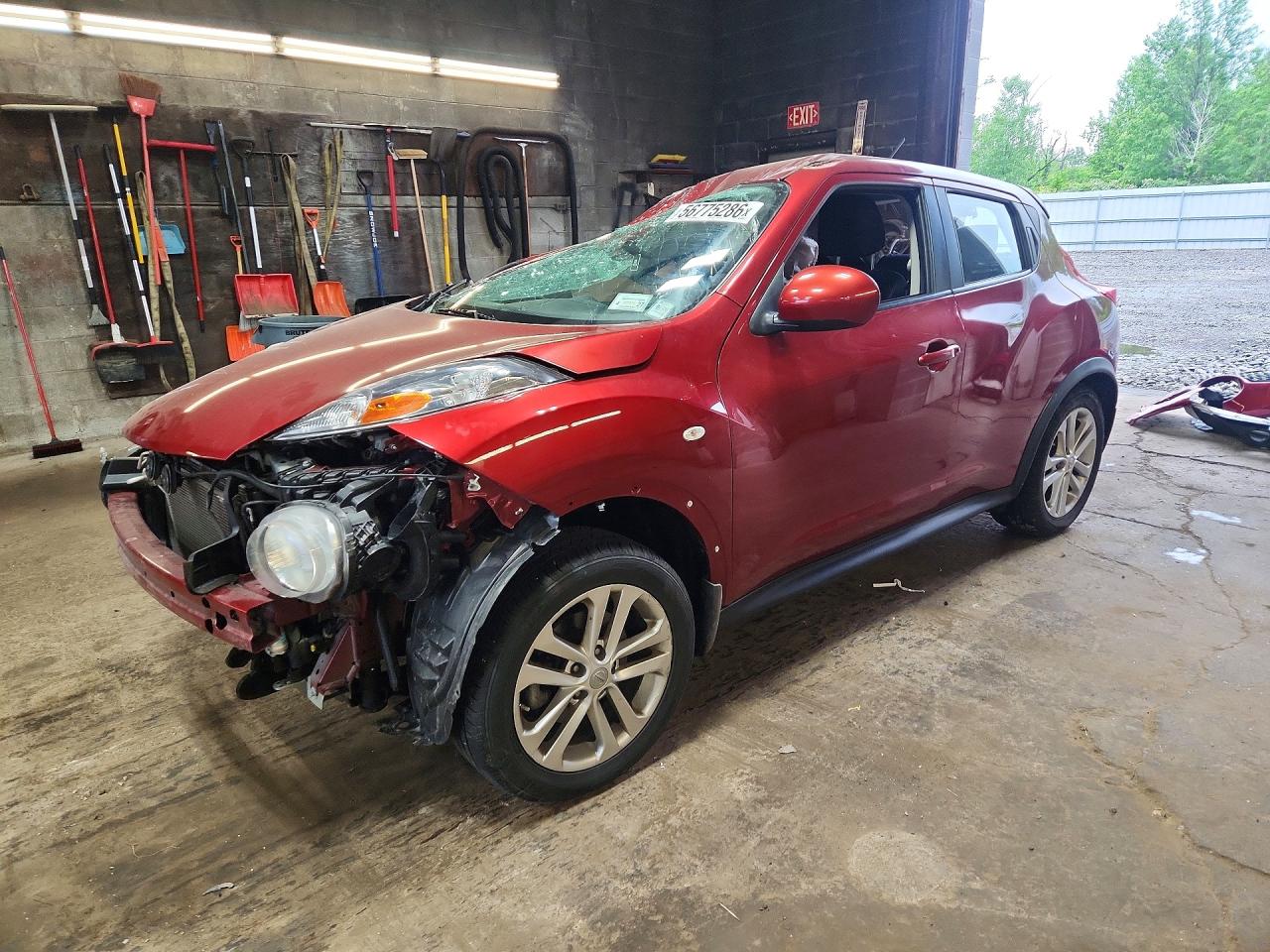 2013 Nissan Juke S Бордовый vin: JN8AF5MV5DT213749