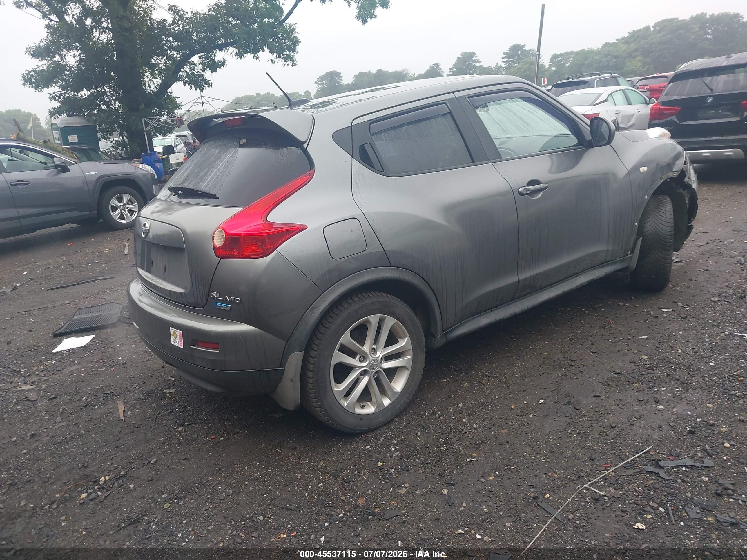 2013 Nissan Juke Sl Gray vin: JN8AF5MV5DT217851