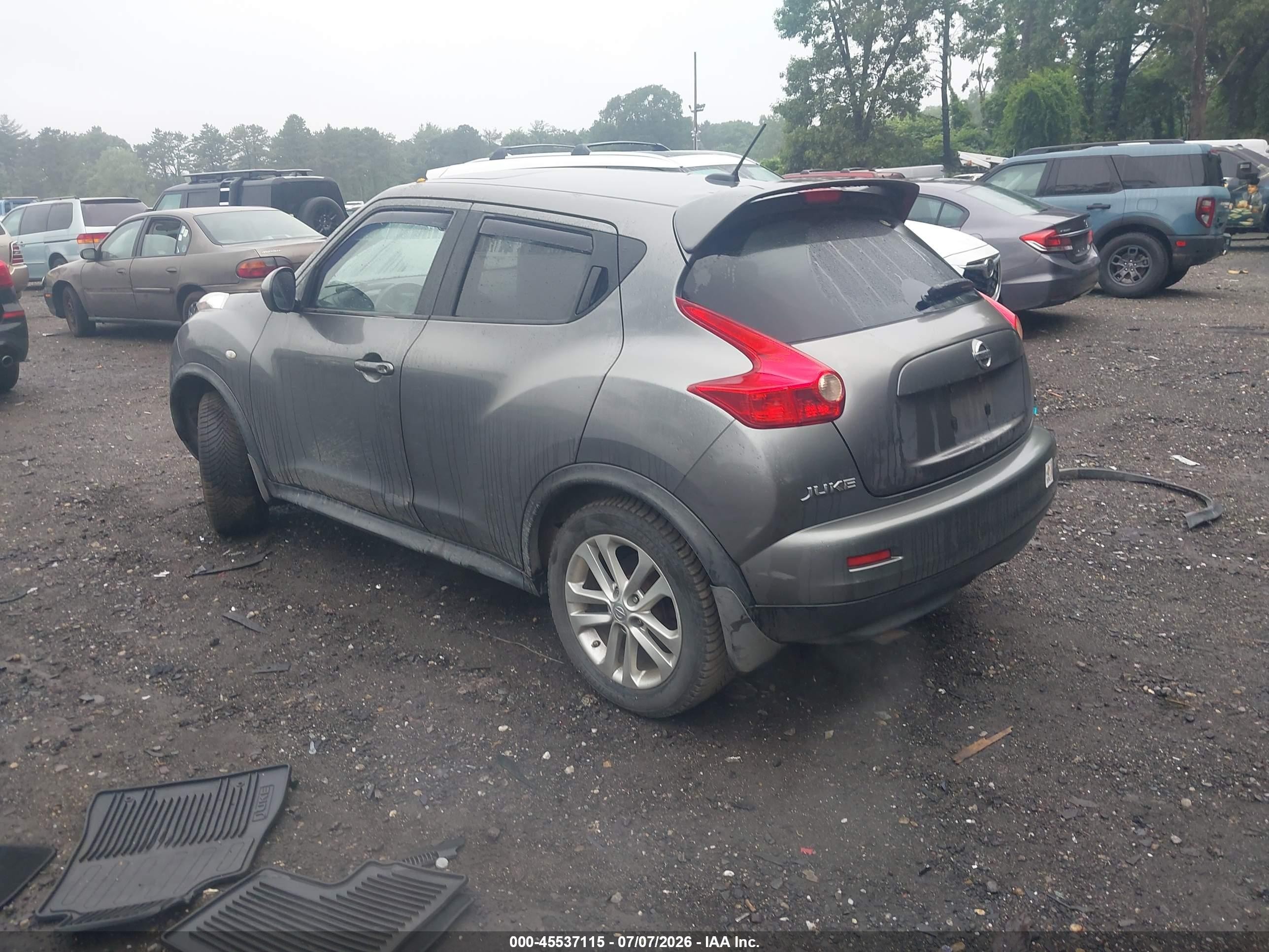 2013 Nissan Juke Sl Gray vin: JN8AF5MV5DT217851