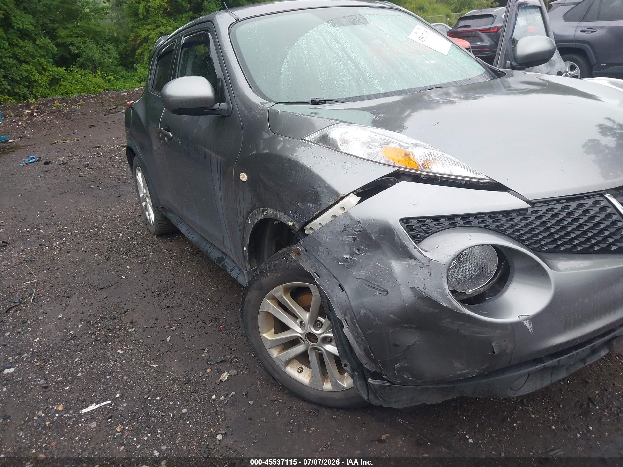 2013 Nissan Juke Sl Gray vin: JN8AF5MV5DT217851