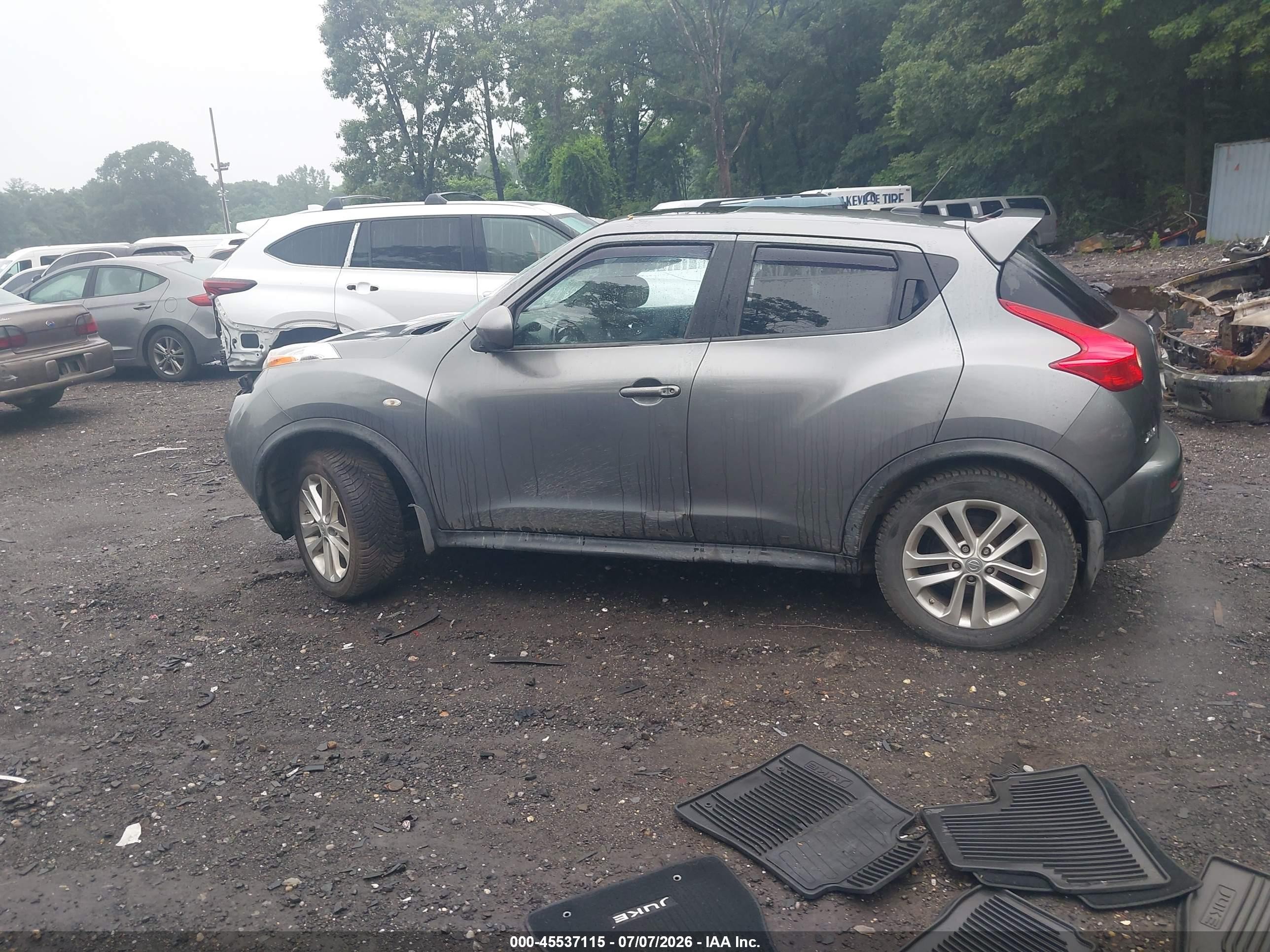 2013 Nissan Juke Sl Gray vin: JN8AF5MV5DT217851