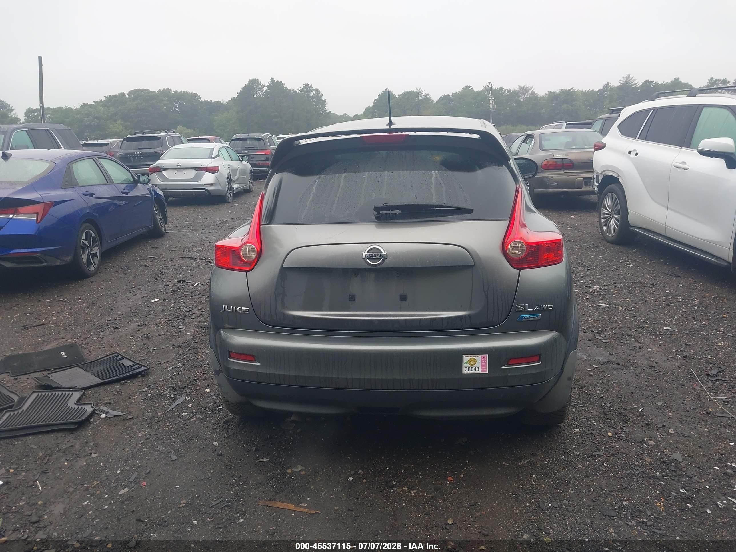 2013 Nissan Juke Sl Gray vin: JN8AF5MV5DT217851