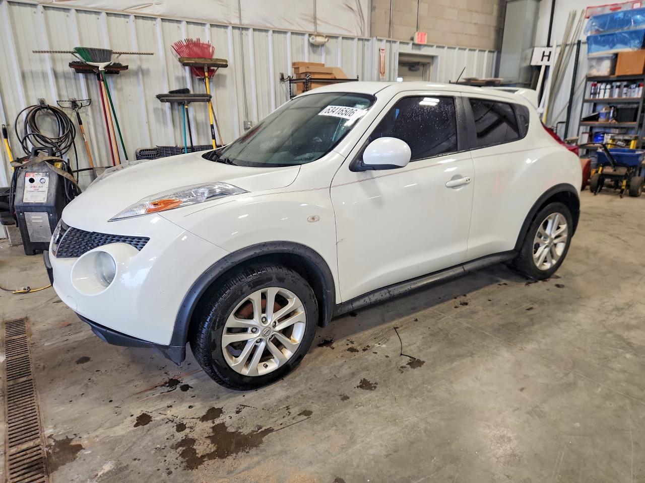 2014 Nissan Juke Sv White vin: JN8AF5MV5ET355231