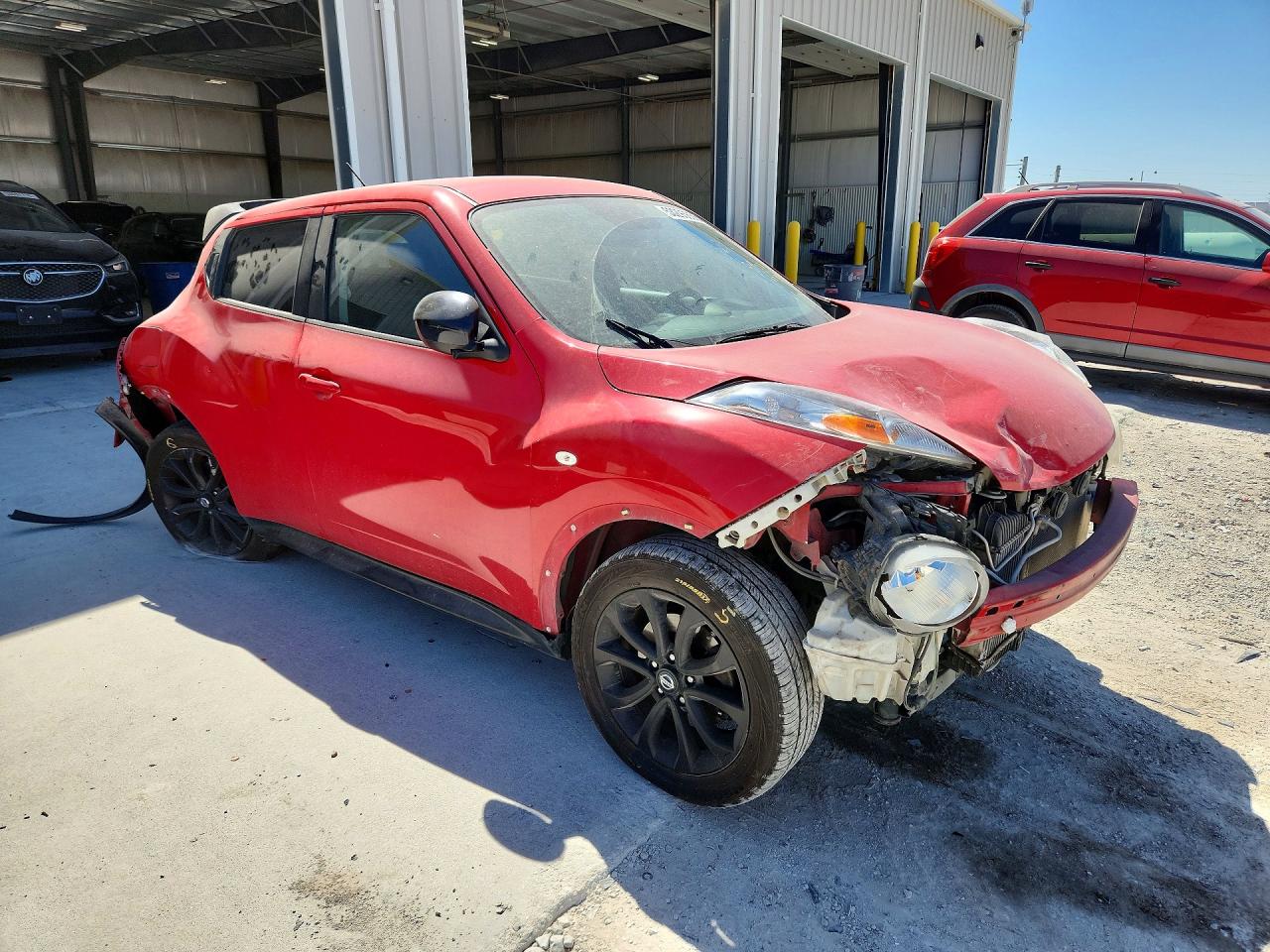 2014 Nissan Juke S Red vin: JN8AF5MV5ET358436
