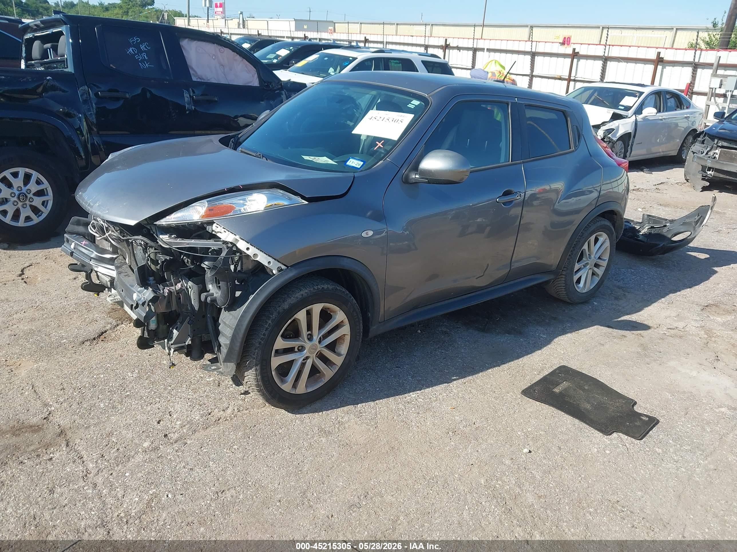 2014 Nissan Juke Sl Gray vin: JN8AF5MV5ET359604