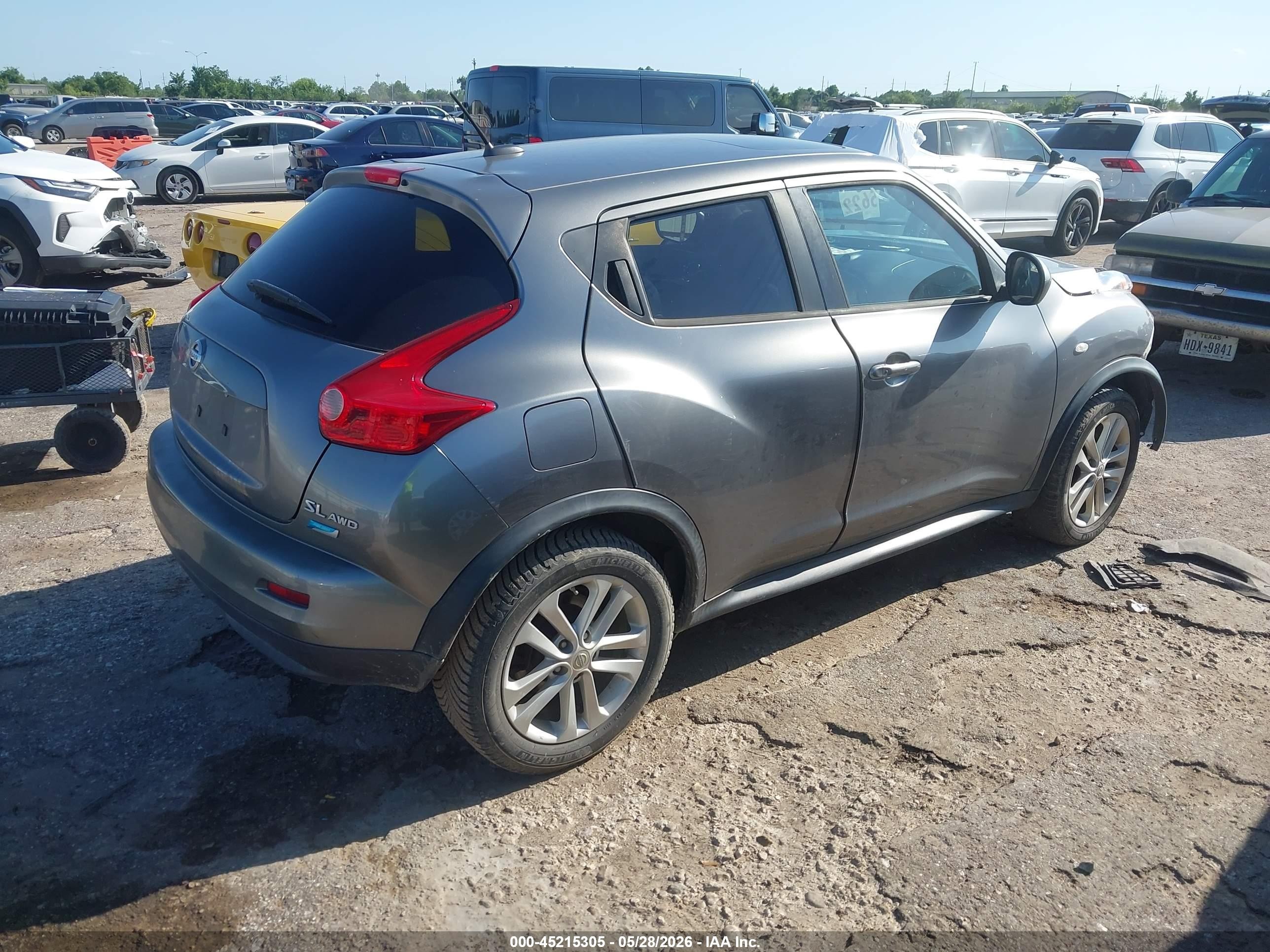 2014 Nissan Juke Sl Gray vin: JN8AF5MV5ET359604