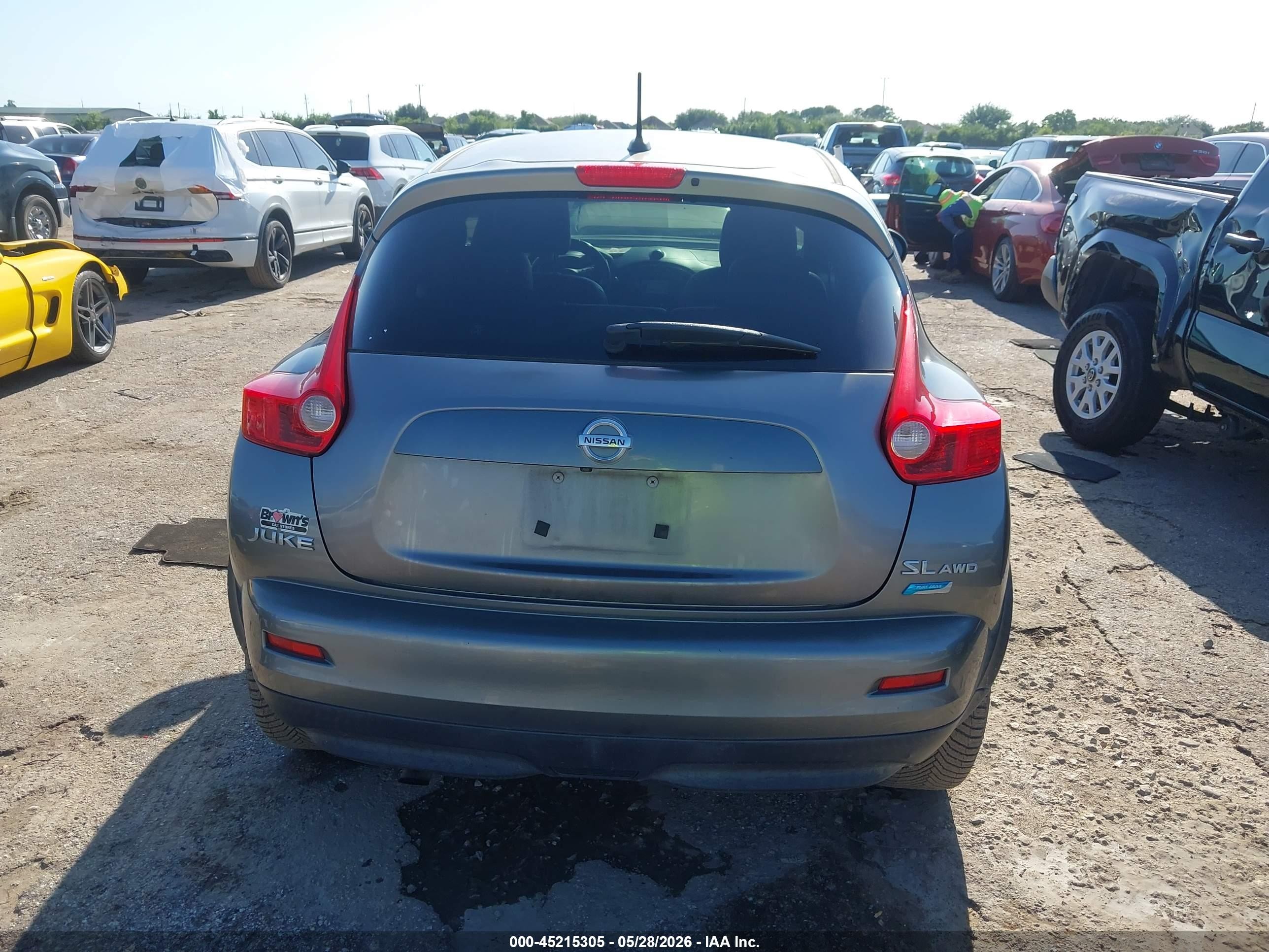 2014 Nissan Juke Sl Gray vin: JN8AF5MV5ET359604