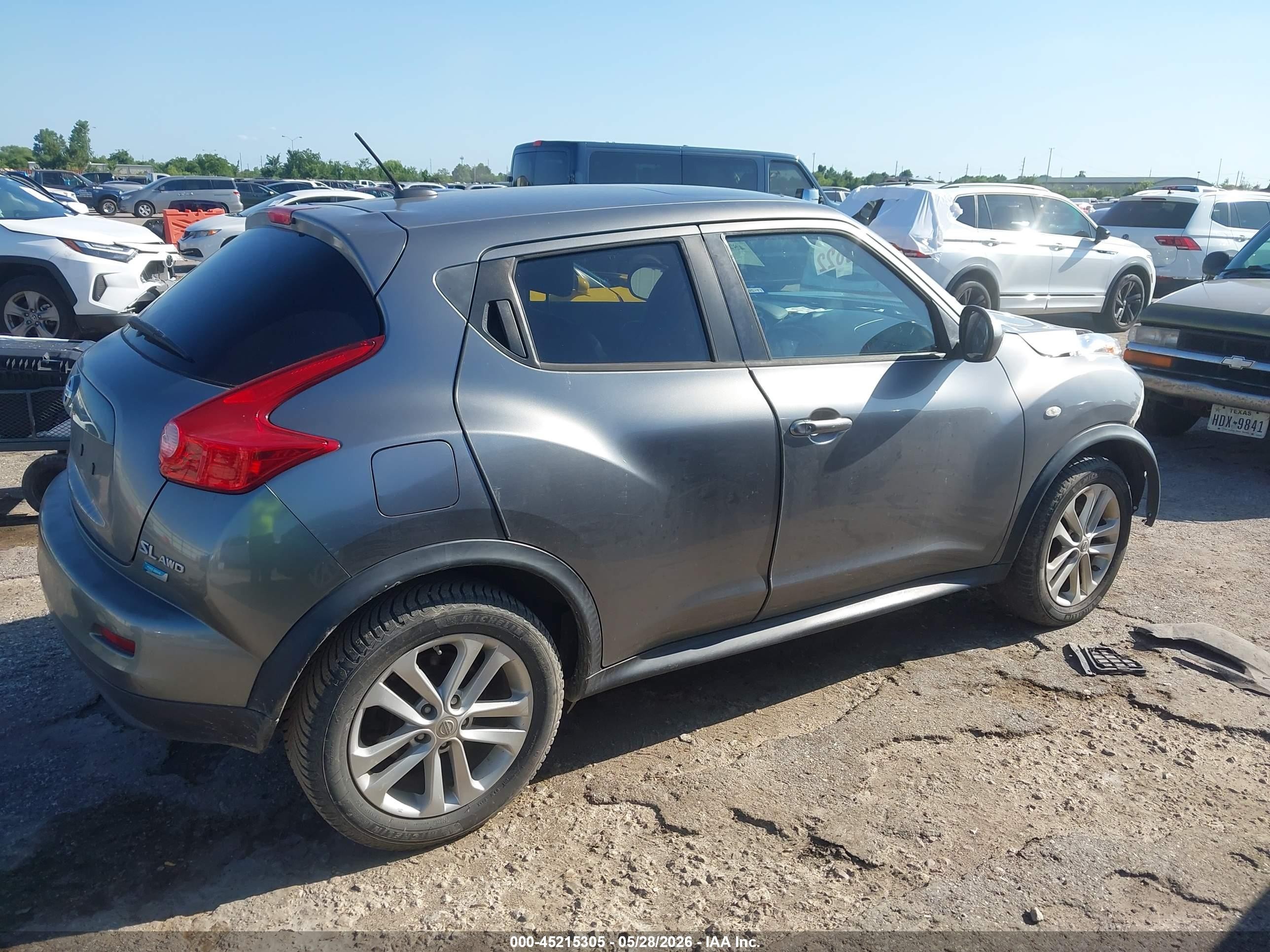 2014 Nissan Juke Sl Gray vin: JN8AF5MV5ET359604